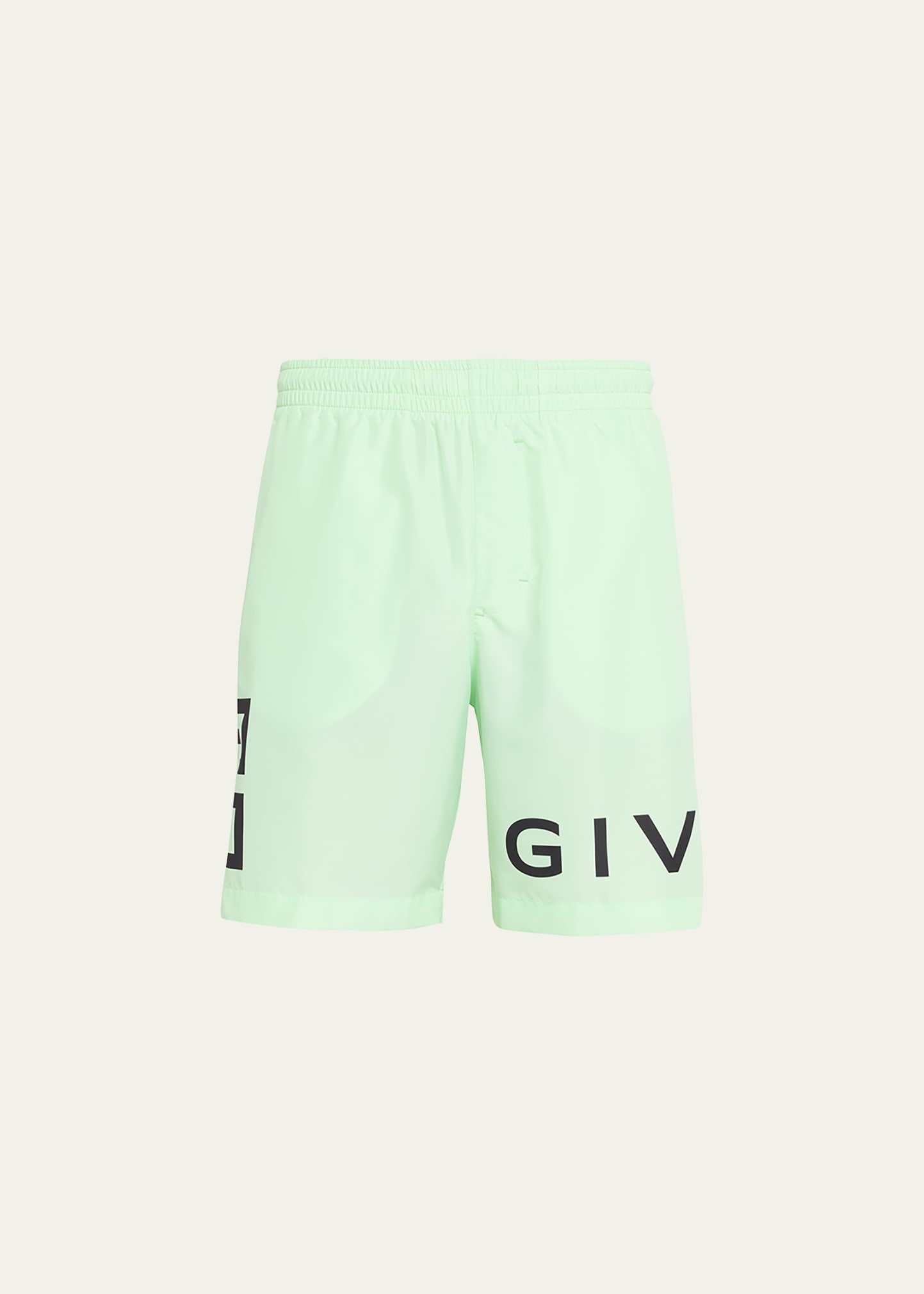 Givenchy Logo-print Shell Swim Shorts In Green