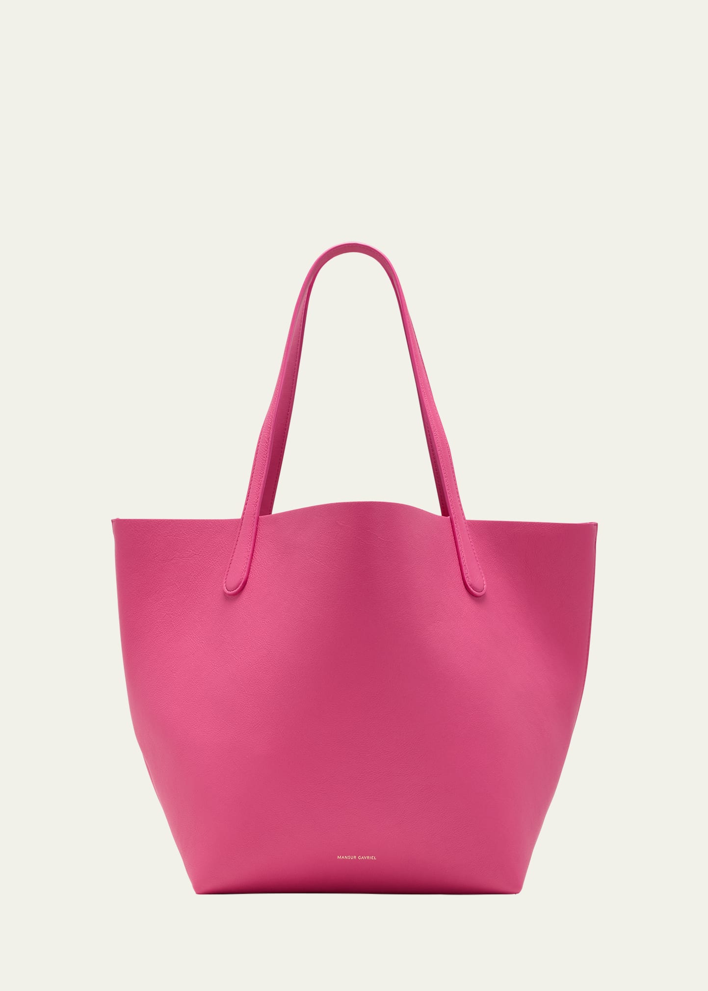 Shop Mansur Gavriel Everyday Soft Leather Tote Bag In Dolly