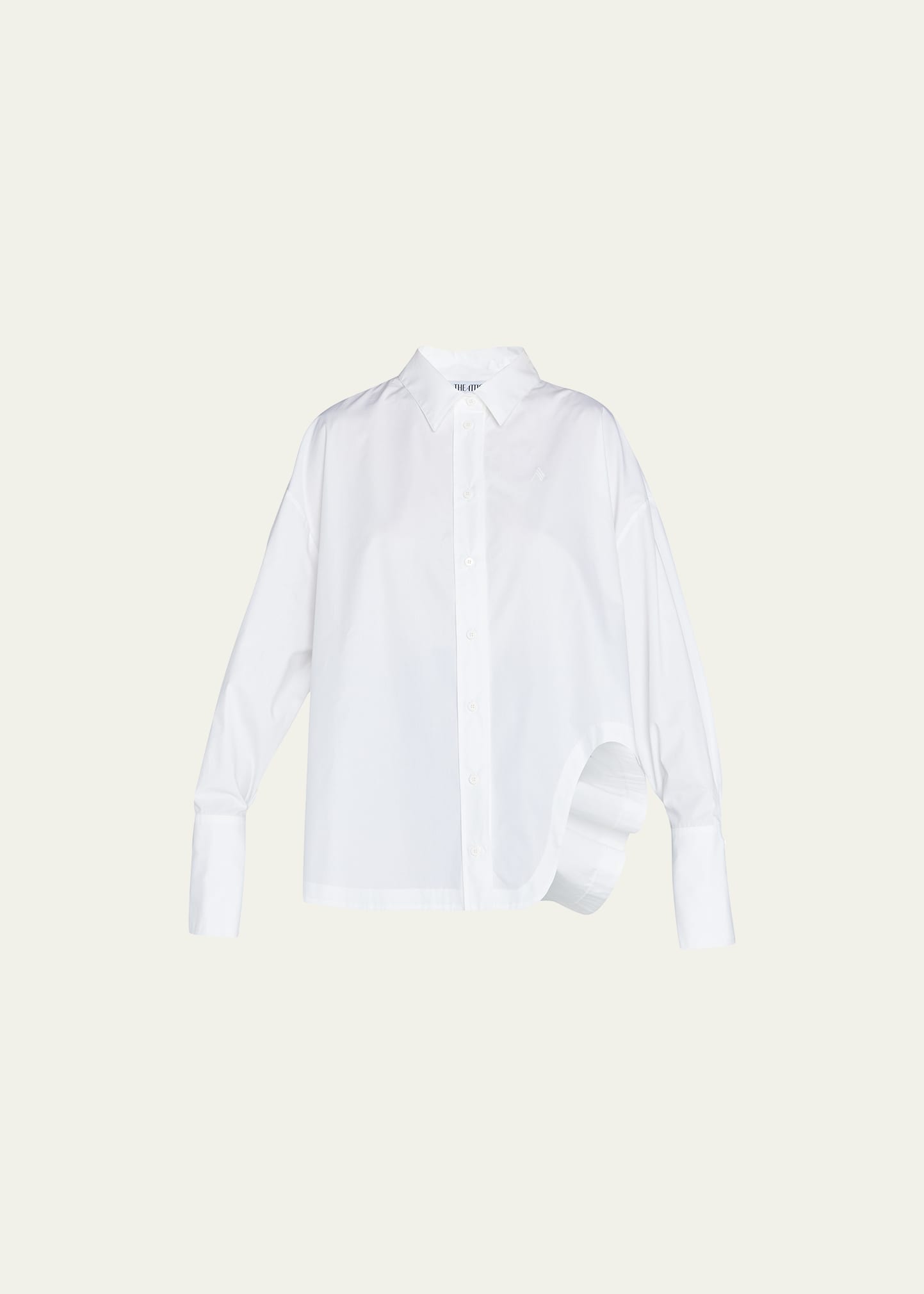 The Attico Diana Oversized Cotton Button-Up Shirt