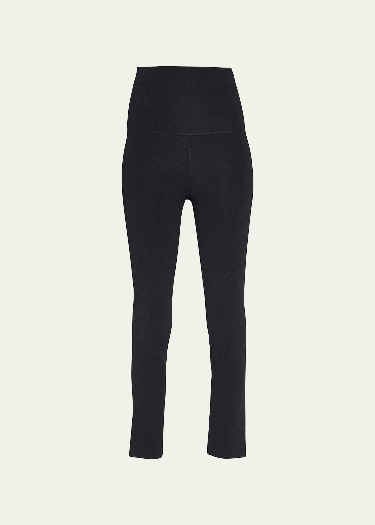 Shop Khaite Harmony High-waisted Matte Leggings In Black