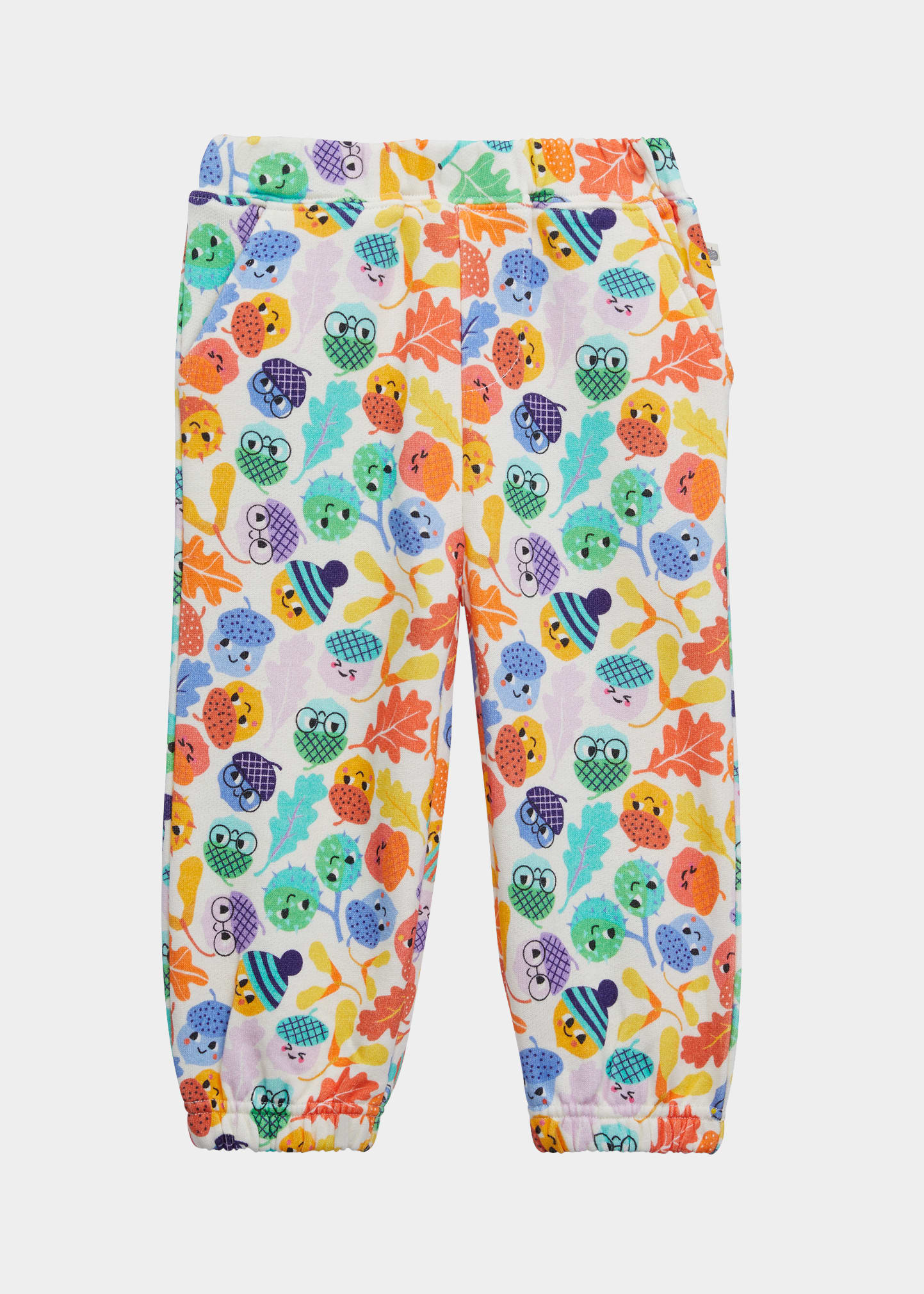 bonniemob Girl's Acorn-Print Trousers, Size 6M-24M