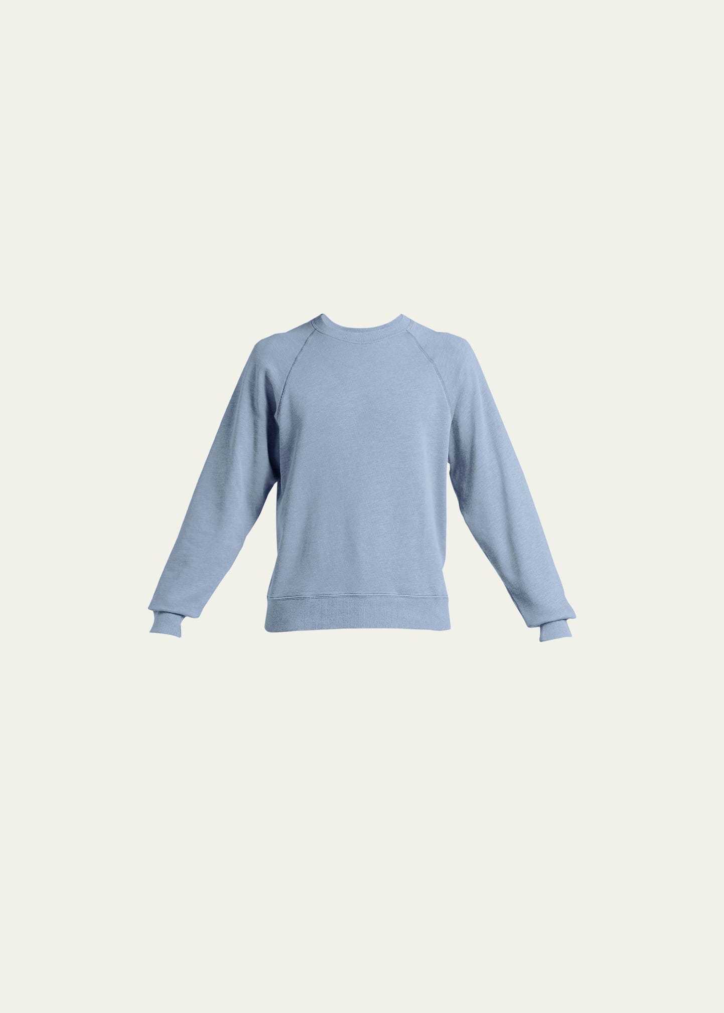Tom Ford Men's Mélange Cotton Jersey Sweatshirt In Light Blue Solid