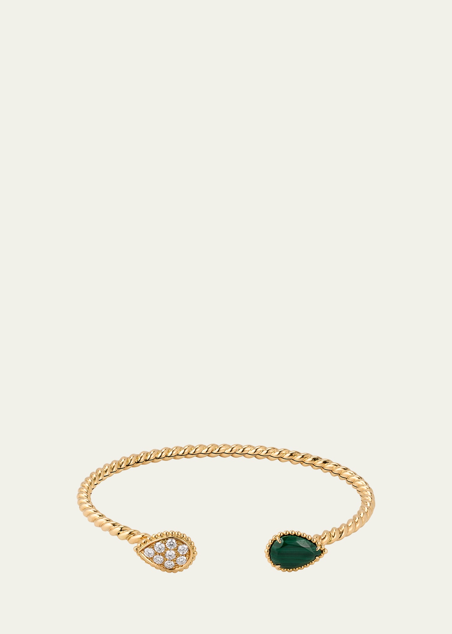 Boucheron Yellow Gold Serpent Boheme Bracelet with Diamond Small Motif
