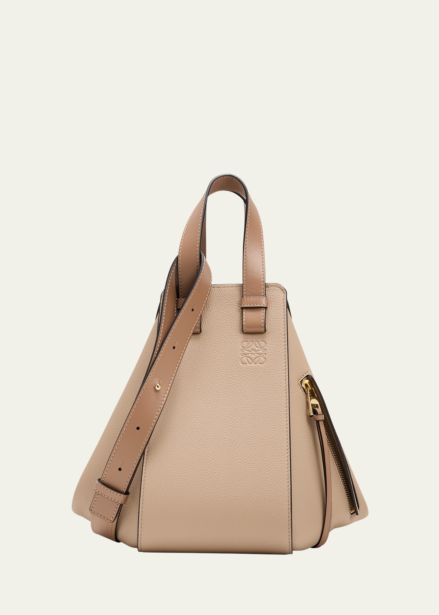 Loewe Hammock Small Leather Convertible Crossbody Bag In 2150 Sand