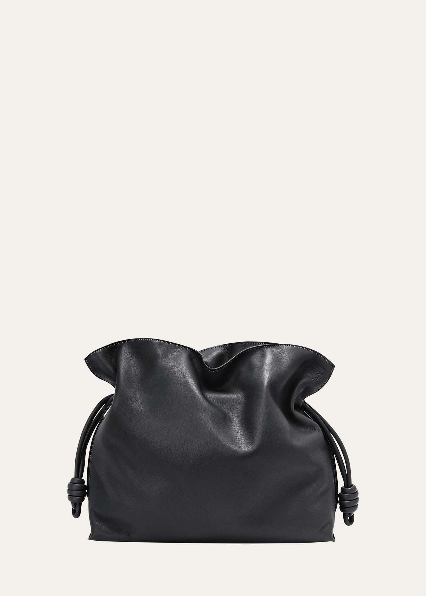 Loewe Flamenco Large Napa Tote Bag In Black