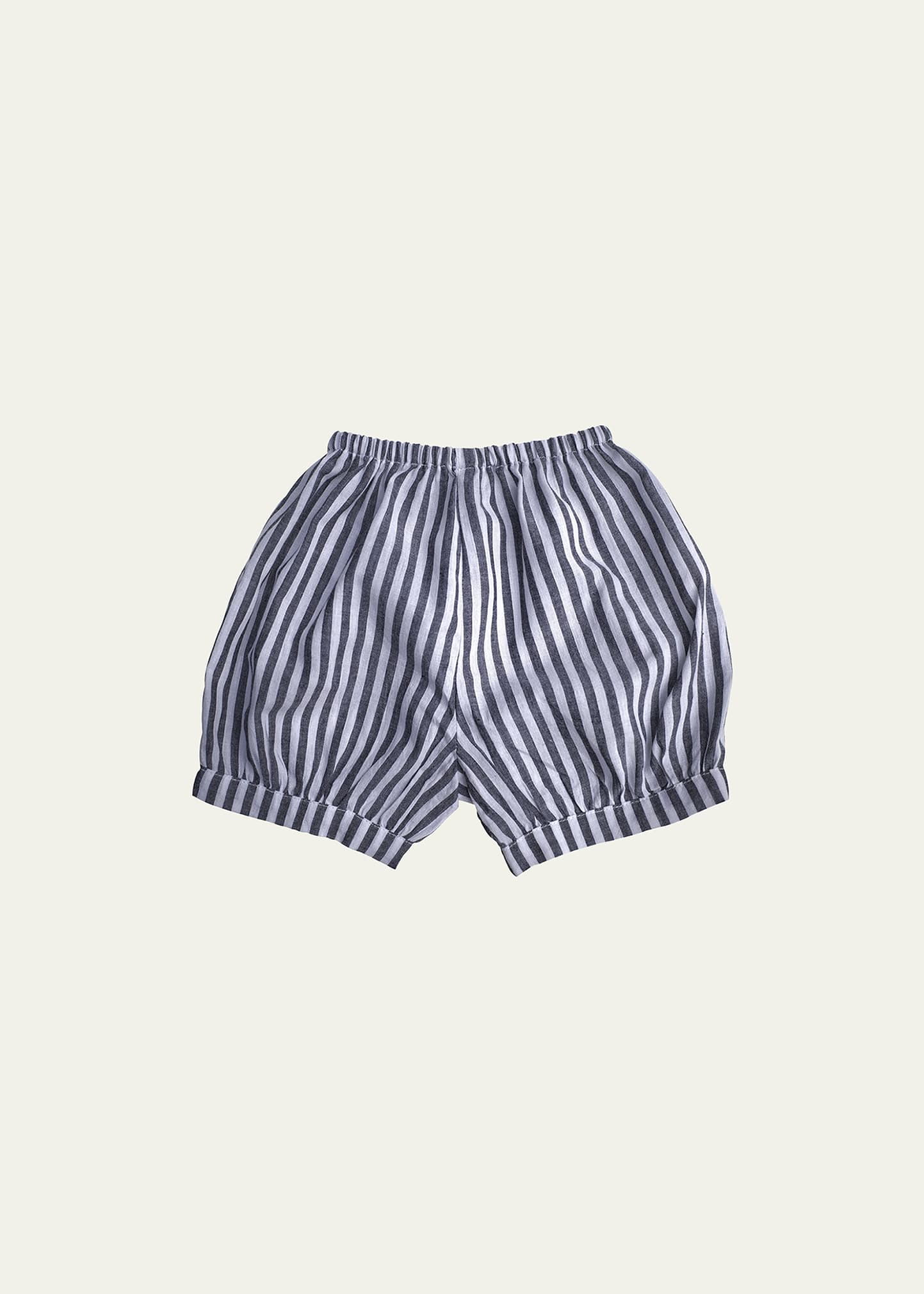 Louelle Boy's Harbor Island Stripe Shorts, Size Newborn-24M