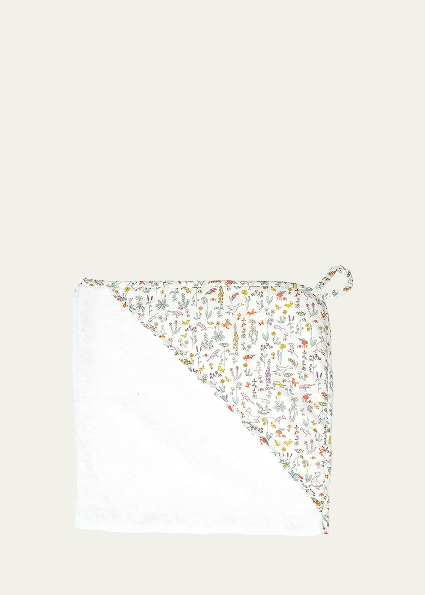 Louelle Kid's Floral-Print Hooded Towel
