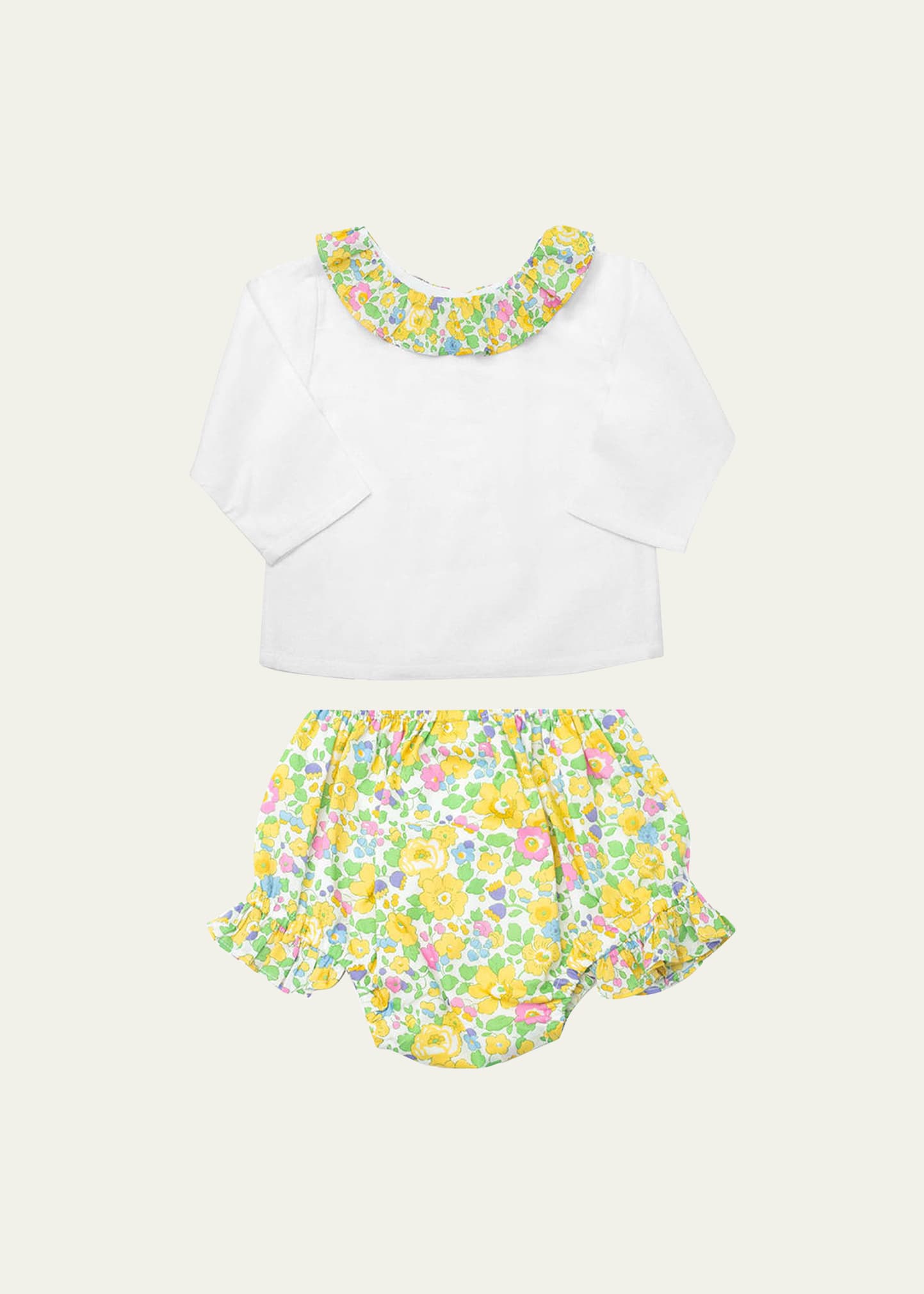 Shop Louelle Girl's Betsy Blouse W/ Bloomers Set In Liberty#1 Betsy Y