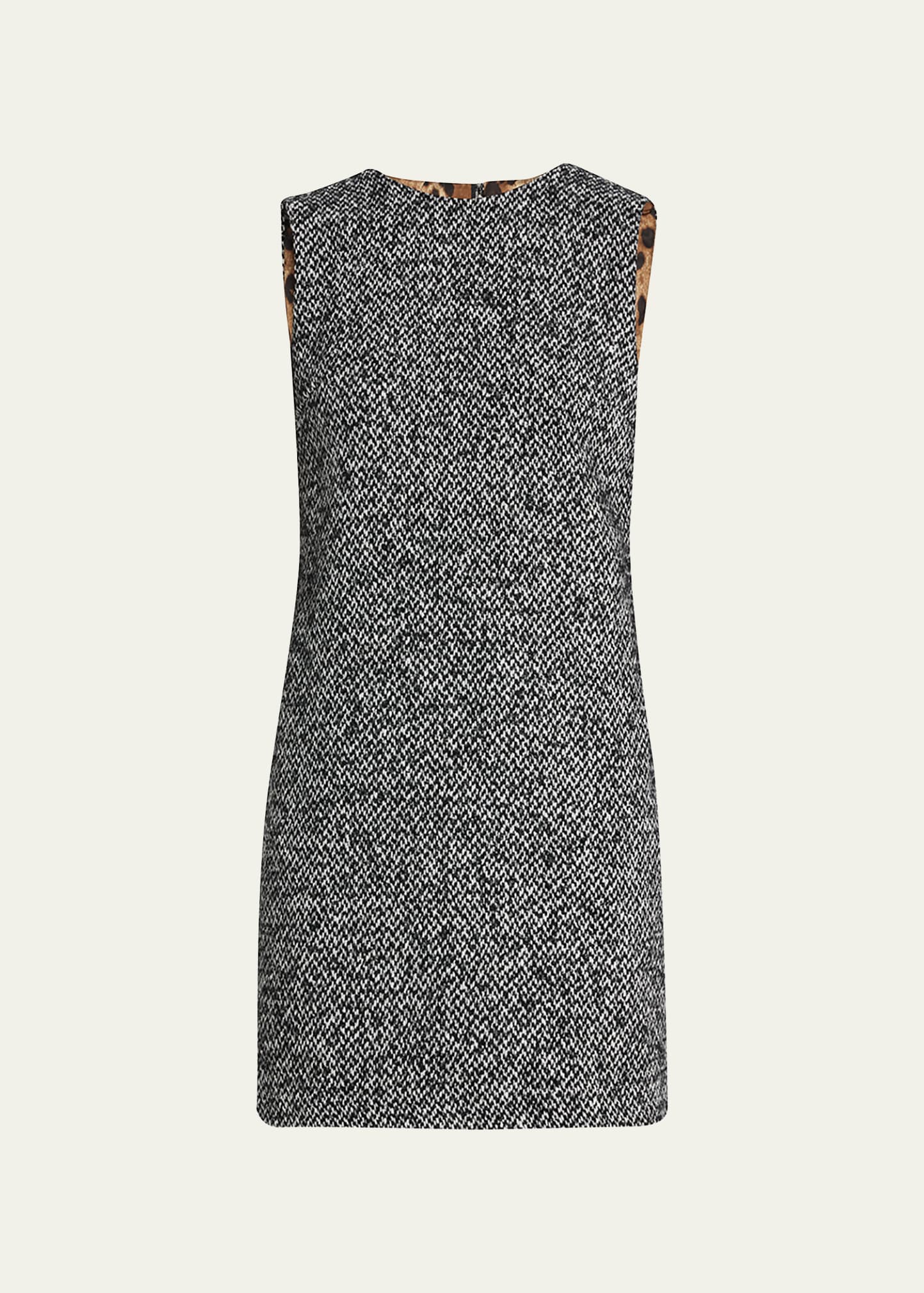 Dolce & Gabbana Tweed Sleeveless Mini Dress
