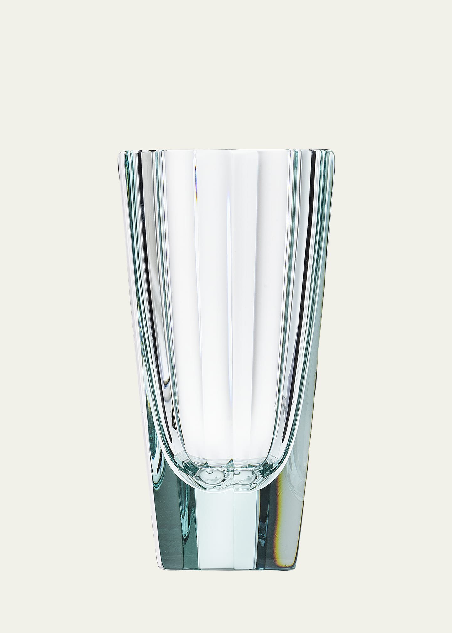 Moser Purity Bud 4.5" Crystal Vase In Beryl