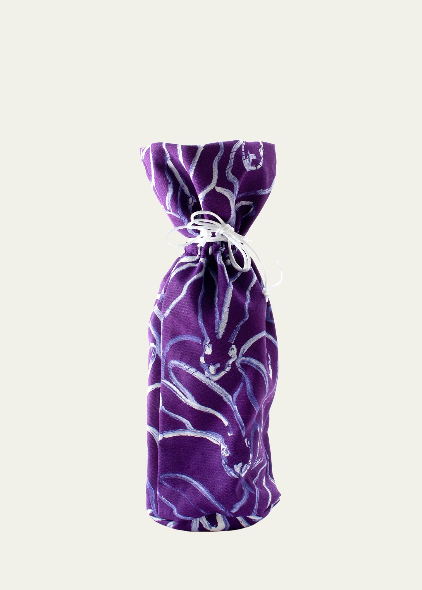 Bunny Bottle Bag, Purple/White