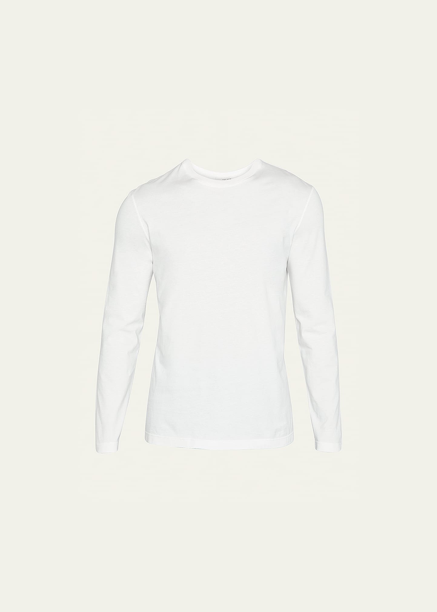 The Row Drago Long Sleeved Cotton T-shirt In White