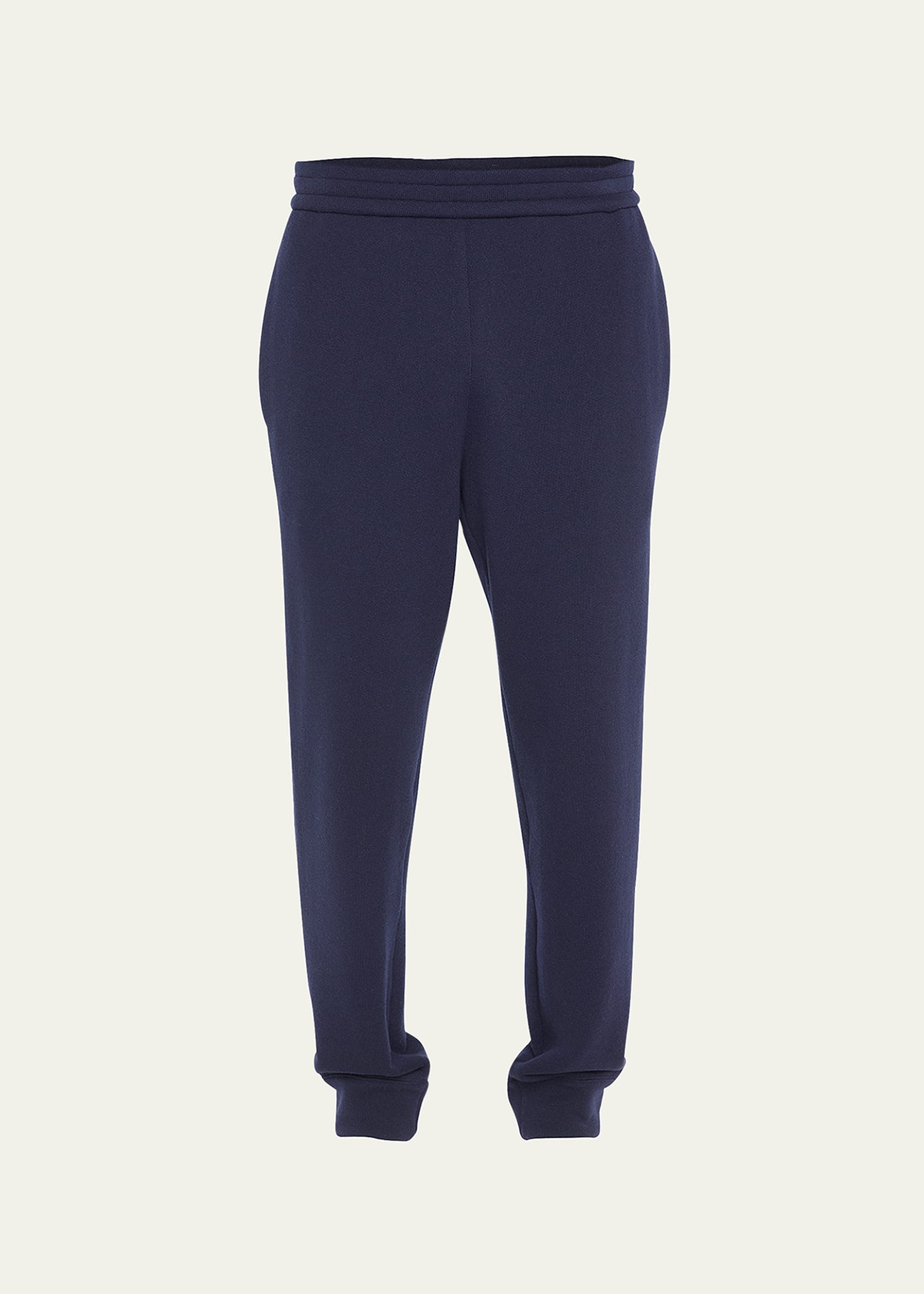 The Row Men's Lusaka Wool Jogger Pants In Dark Navy