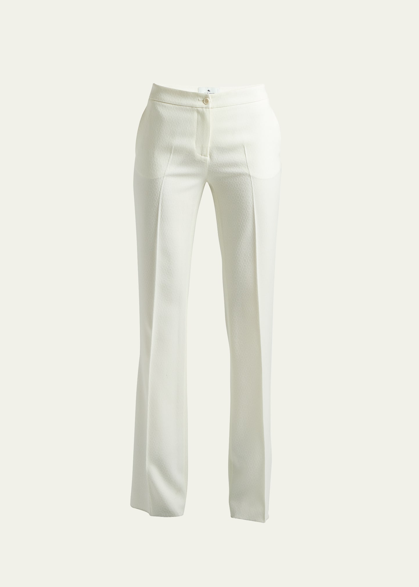 Chinook Textured Straight-Leg Wool Pants