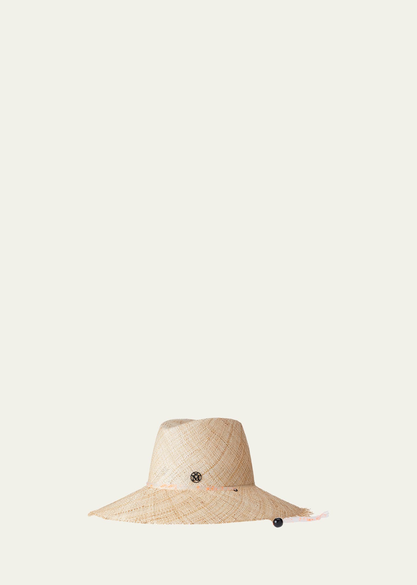 Maison Michel Kate Frayed Raffia Fedora Hat In Natural