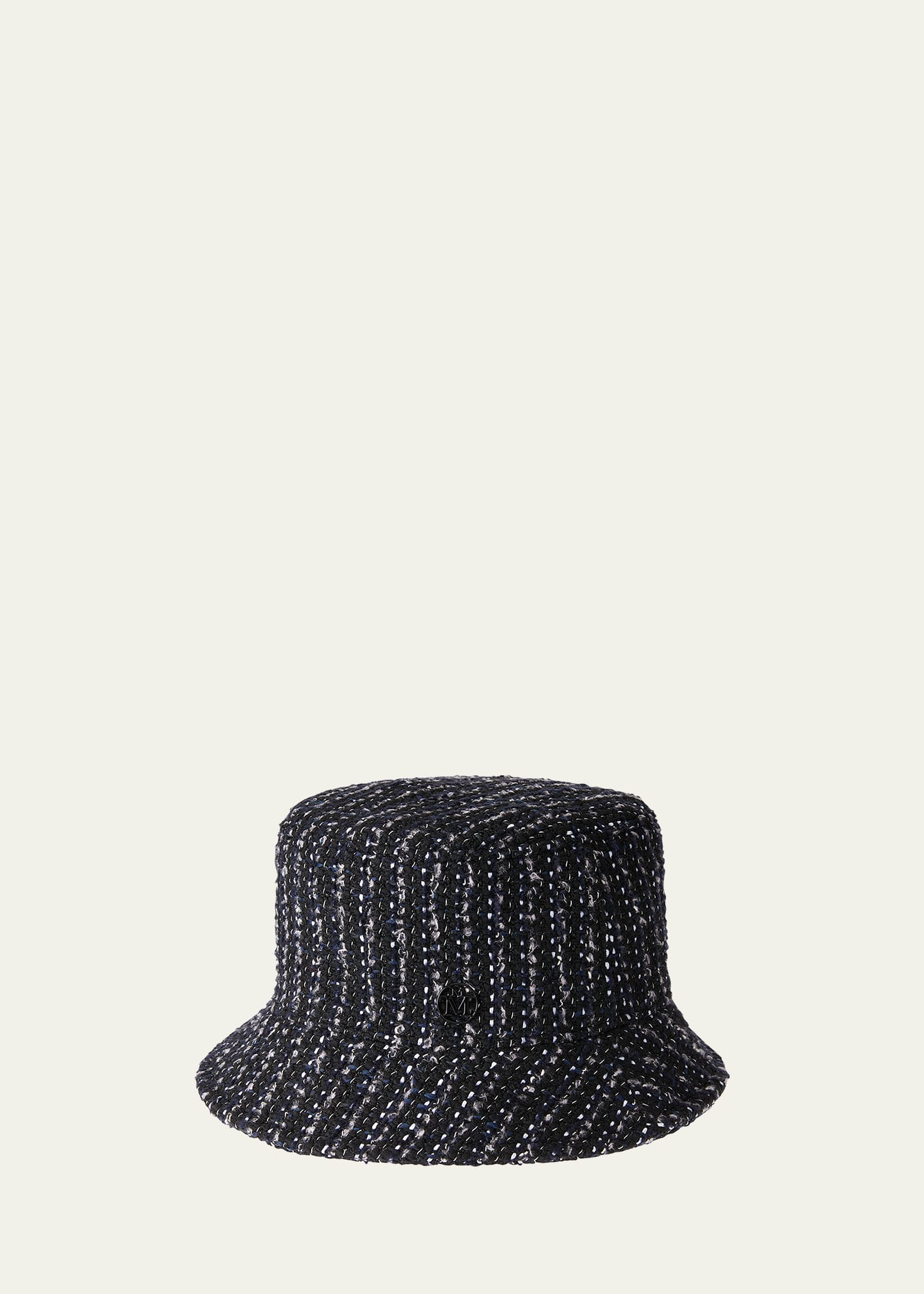 Maison Michel Jason Striped Tweed Bucket Hat In Multi