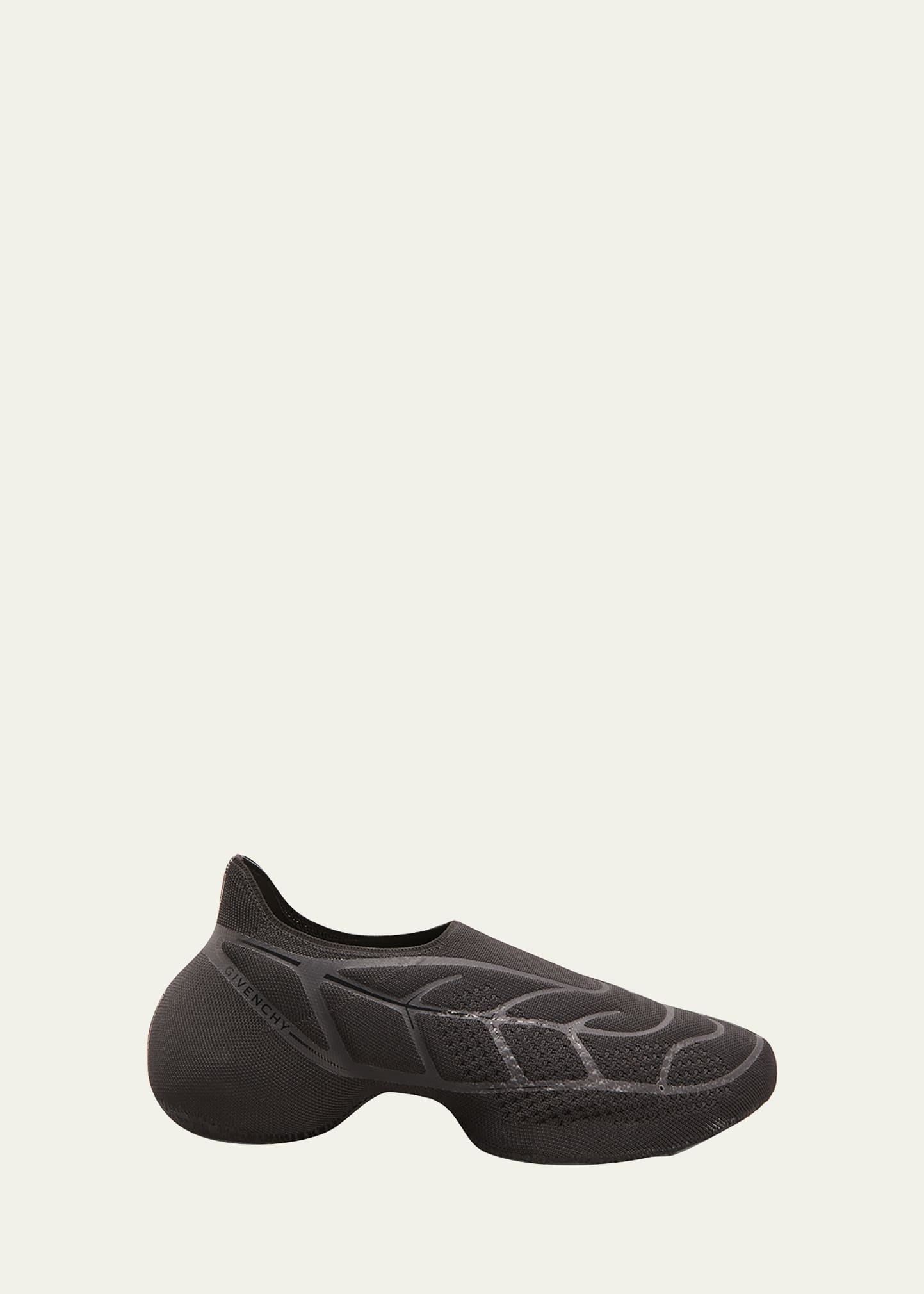 Givenchy Men's Tk-360 Slip-on Knit Sneakers In Black