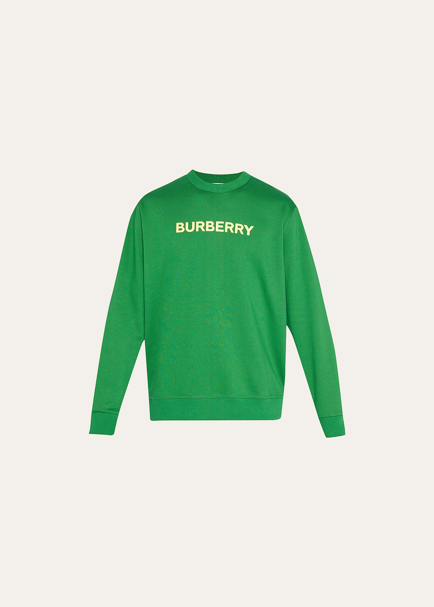 Burberry Men's Burlow Logo Sweatshirt In Ivy Green | ModeSens