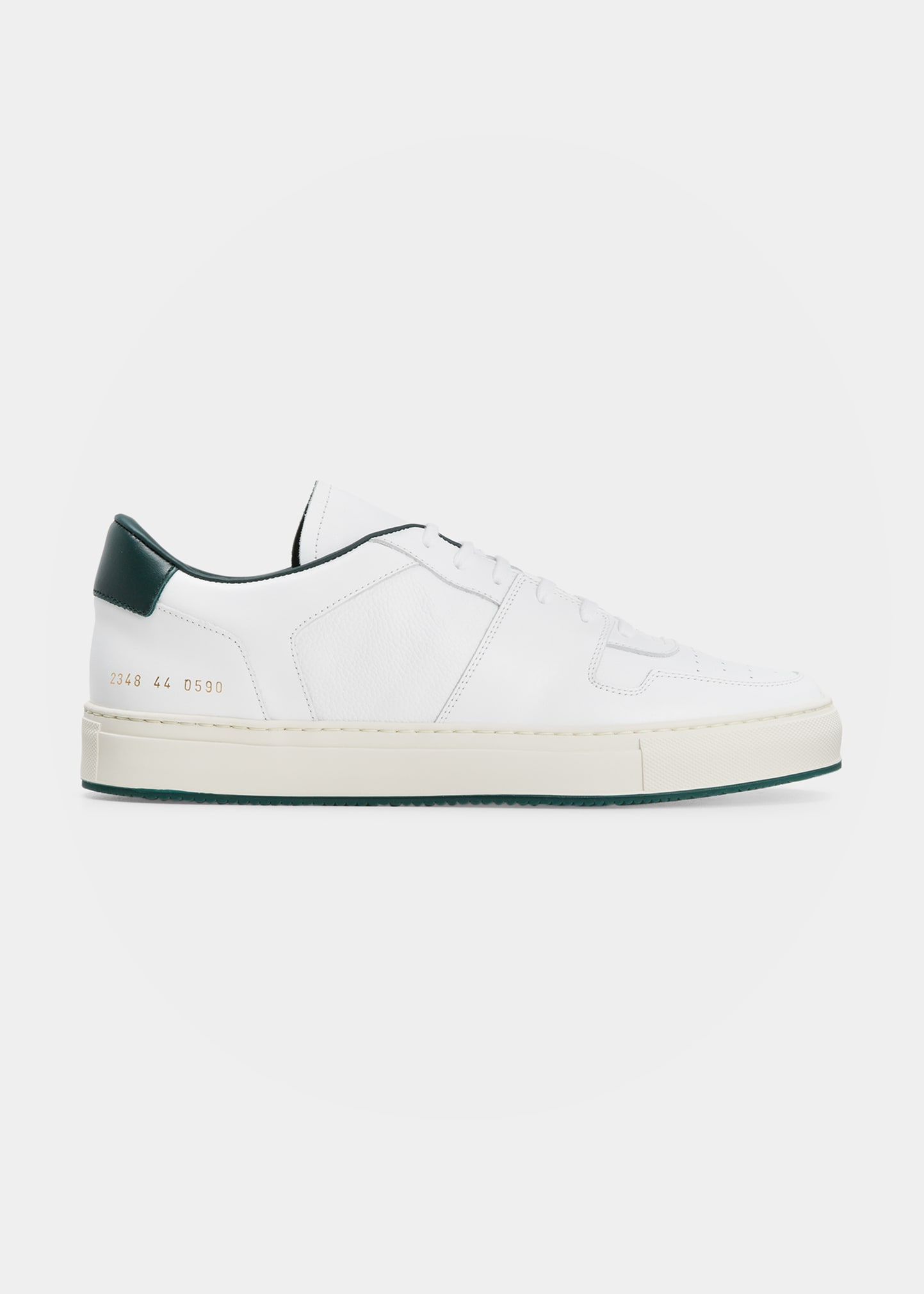 Common Projects Men's Decades Mixed Leather Low-Top Sneakers