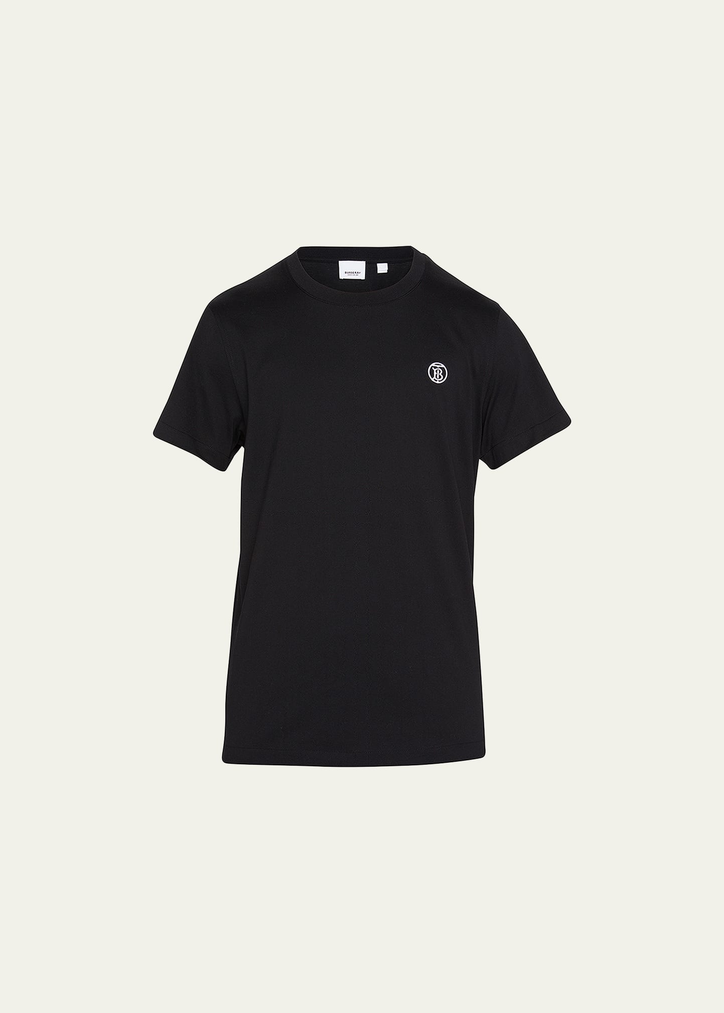 Burberry Men's Parker Tb Crew T-shirt In Black