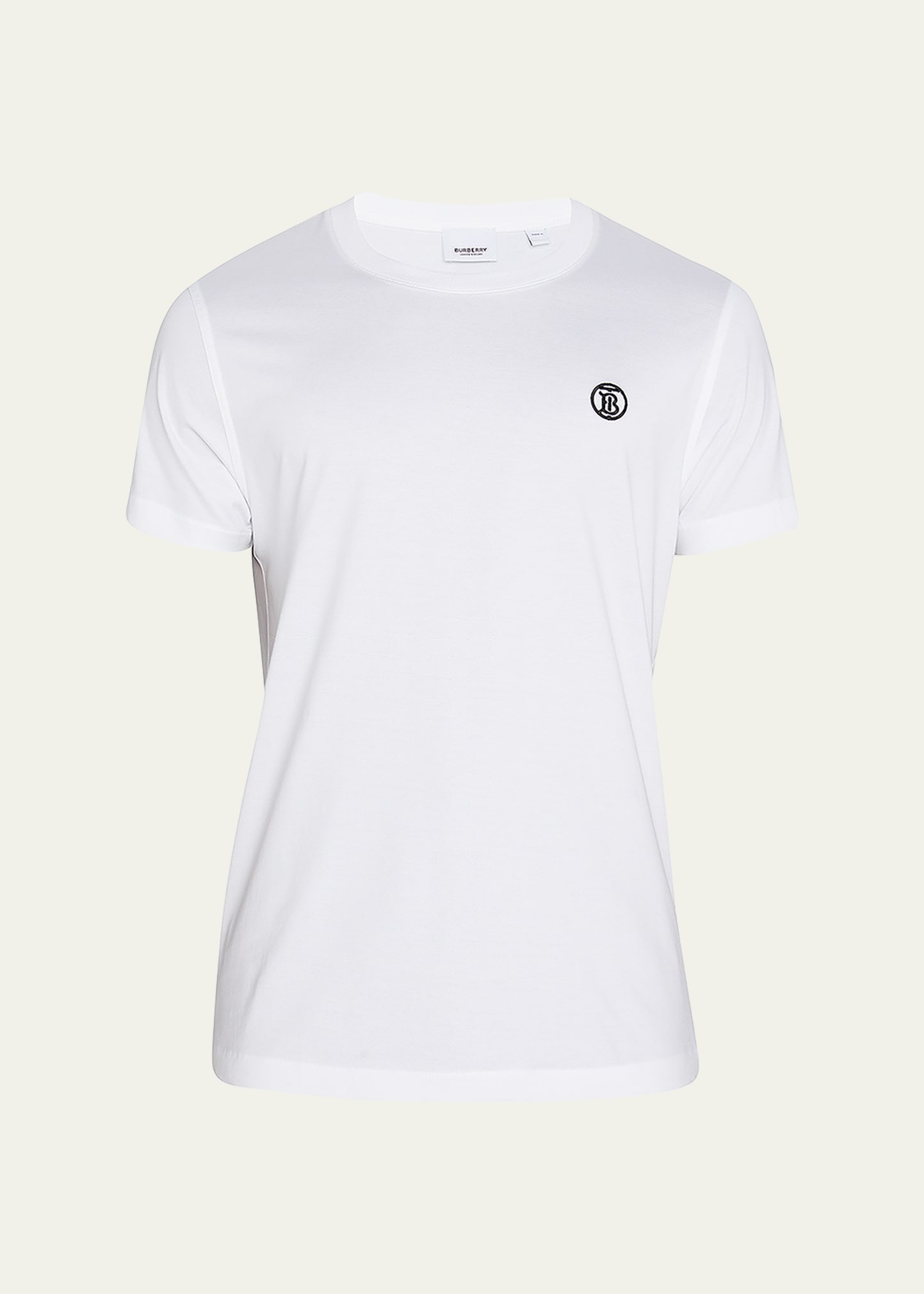 Tシャツ・カットソー Burberry Monogram Embroidered T-Shirt In Organic Cotton Burberry Monogram Embroidered T-shirt In Organic Cotton