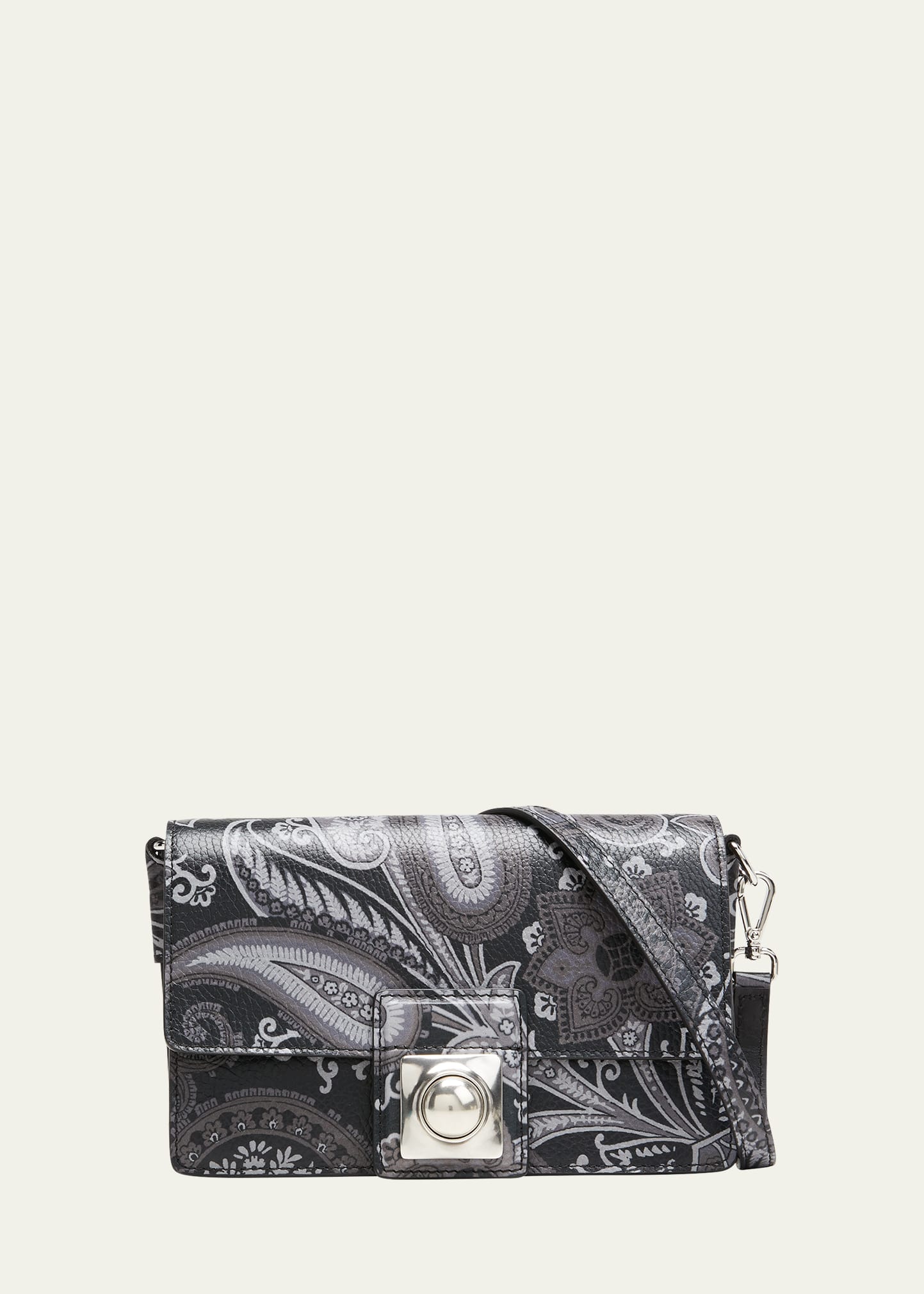 Etro Crown Me Paisley-Print Embellished Shoulder Bag - Bergdorf Goodman