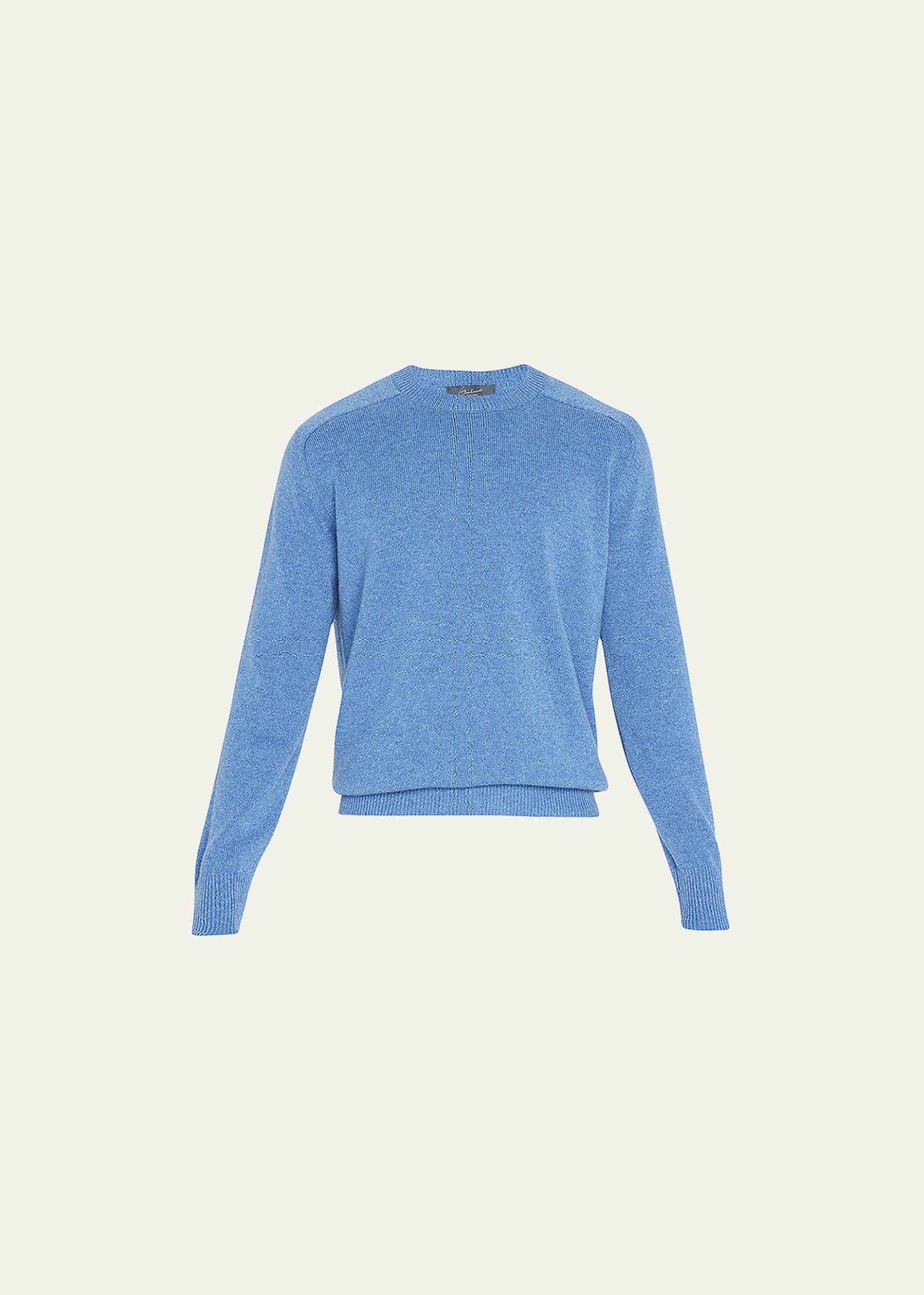 Bergdorf Goodman Men's Cashmere Crewneck Sweater In Blue