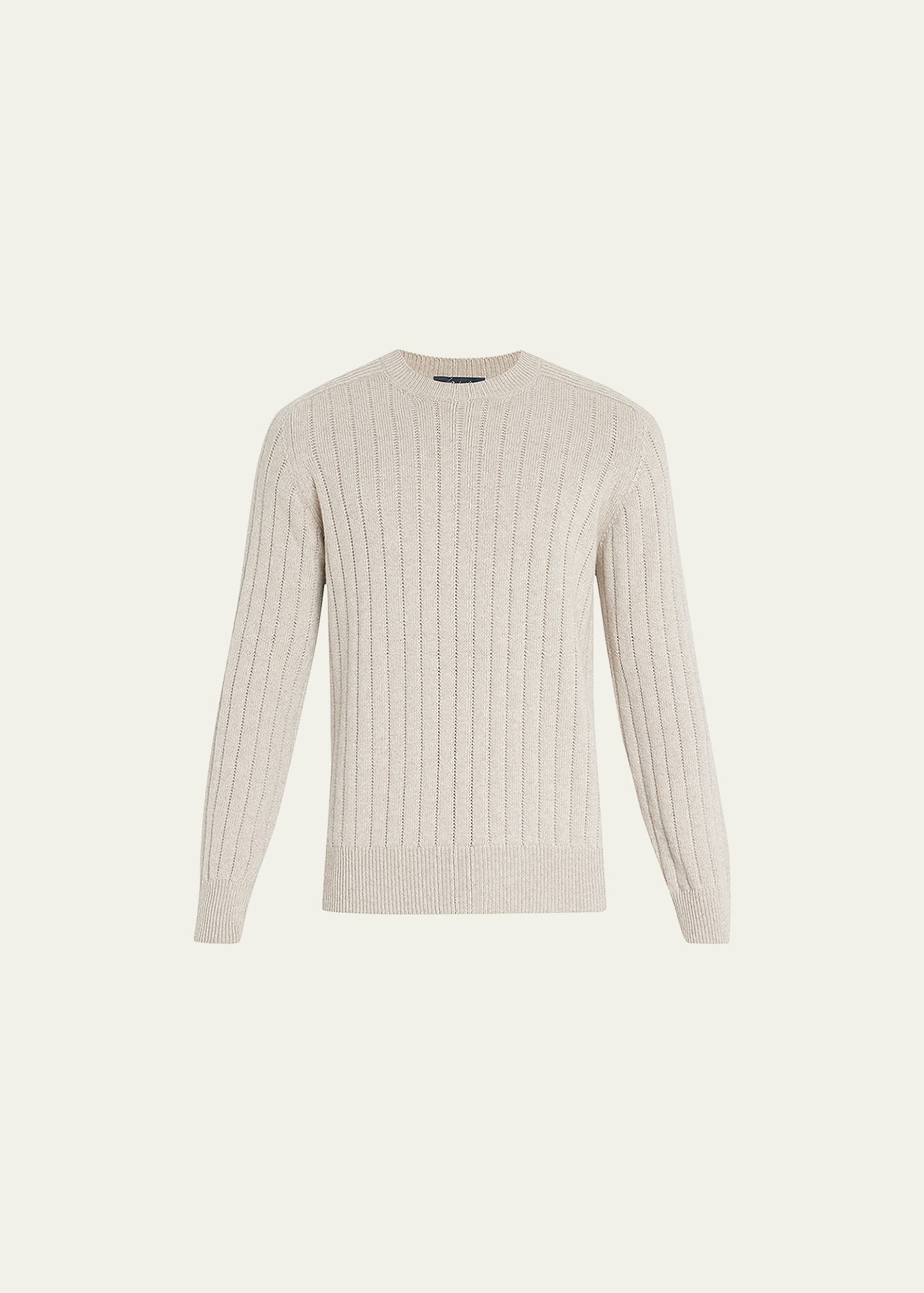 Men's 7GG Cashmere Rib Crewneck Sweater