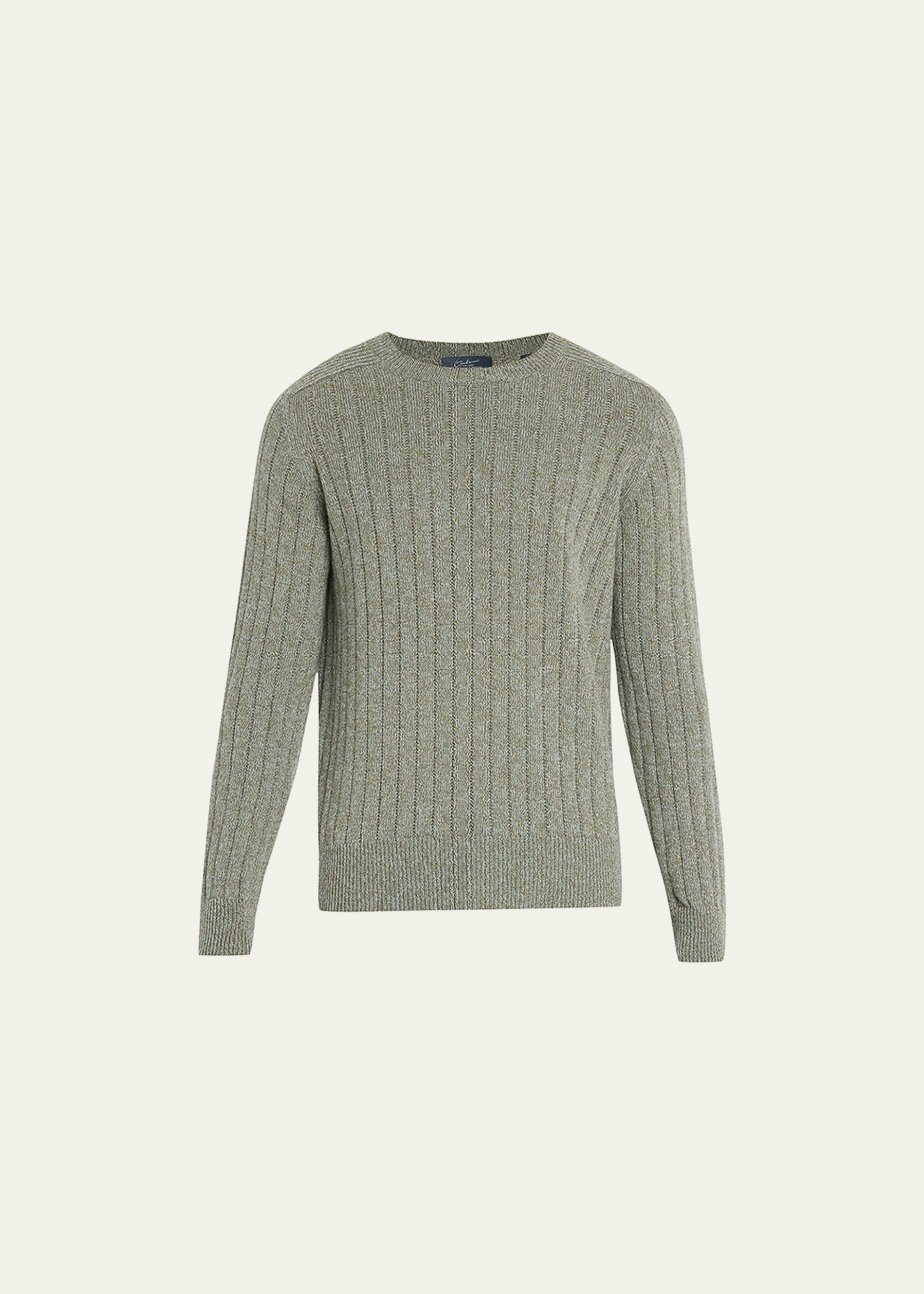 Men's 7GG Cashmere Rib Crewneck Sweater