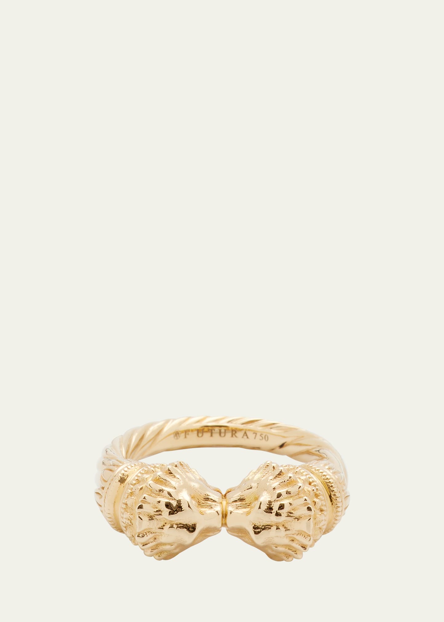 18K Yellow Gold Lion Ring