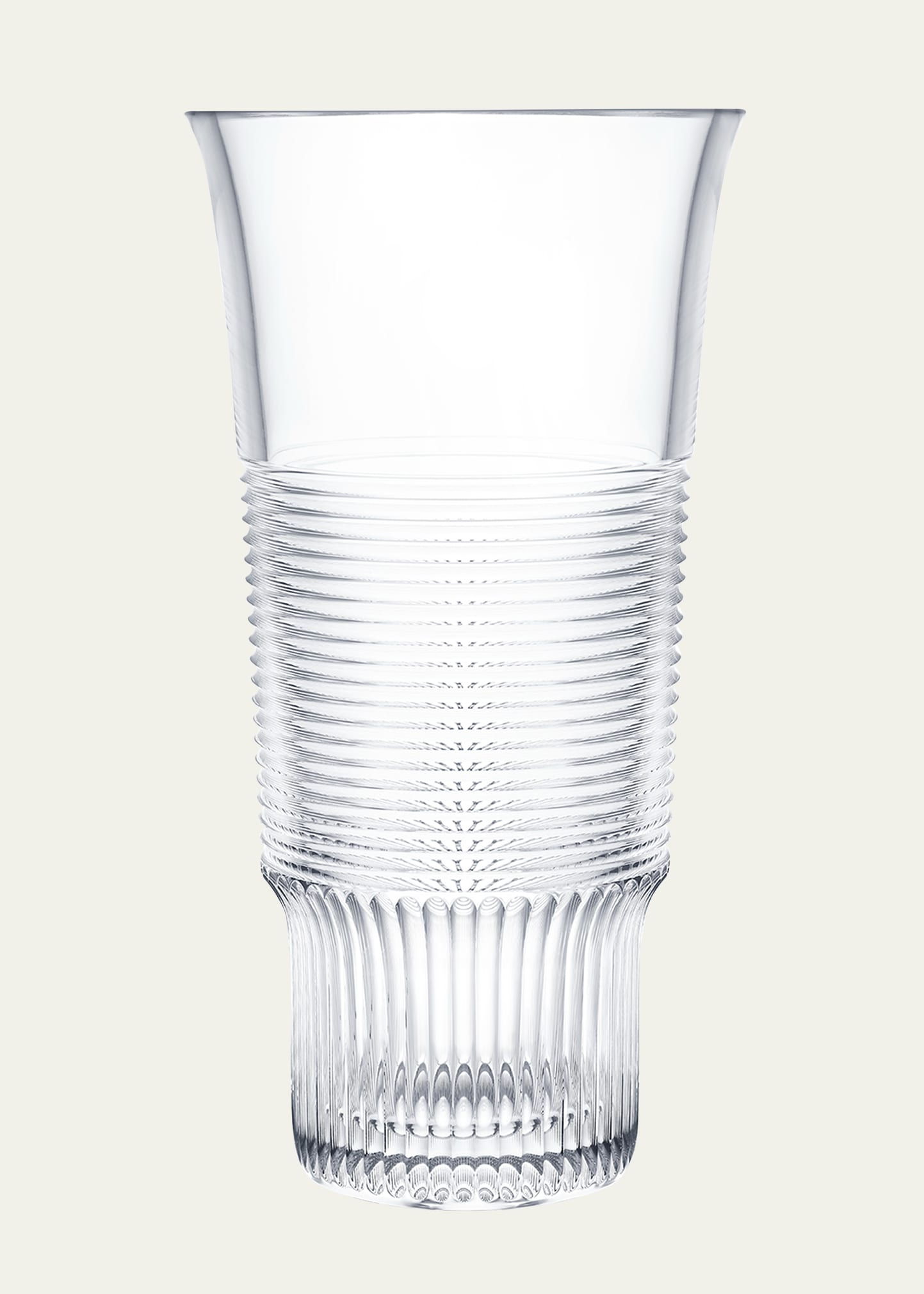 Saint Louis Crystal Cadence Vase In Transparent