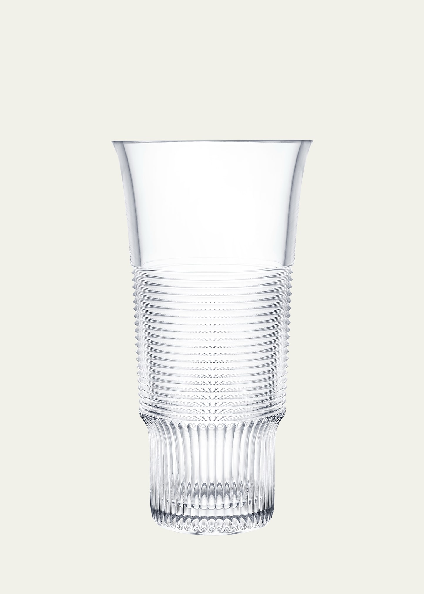 Saint Louis Crystal Cadence Vase In Transparent