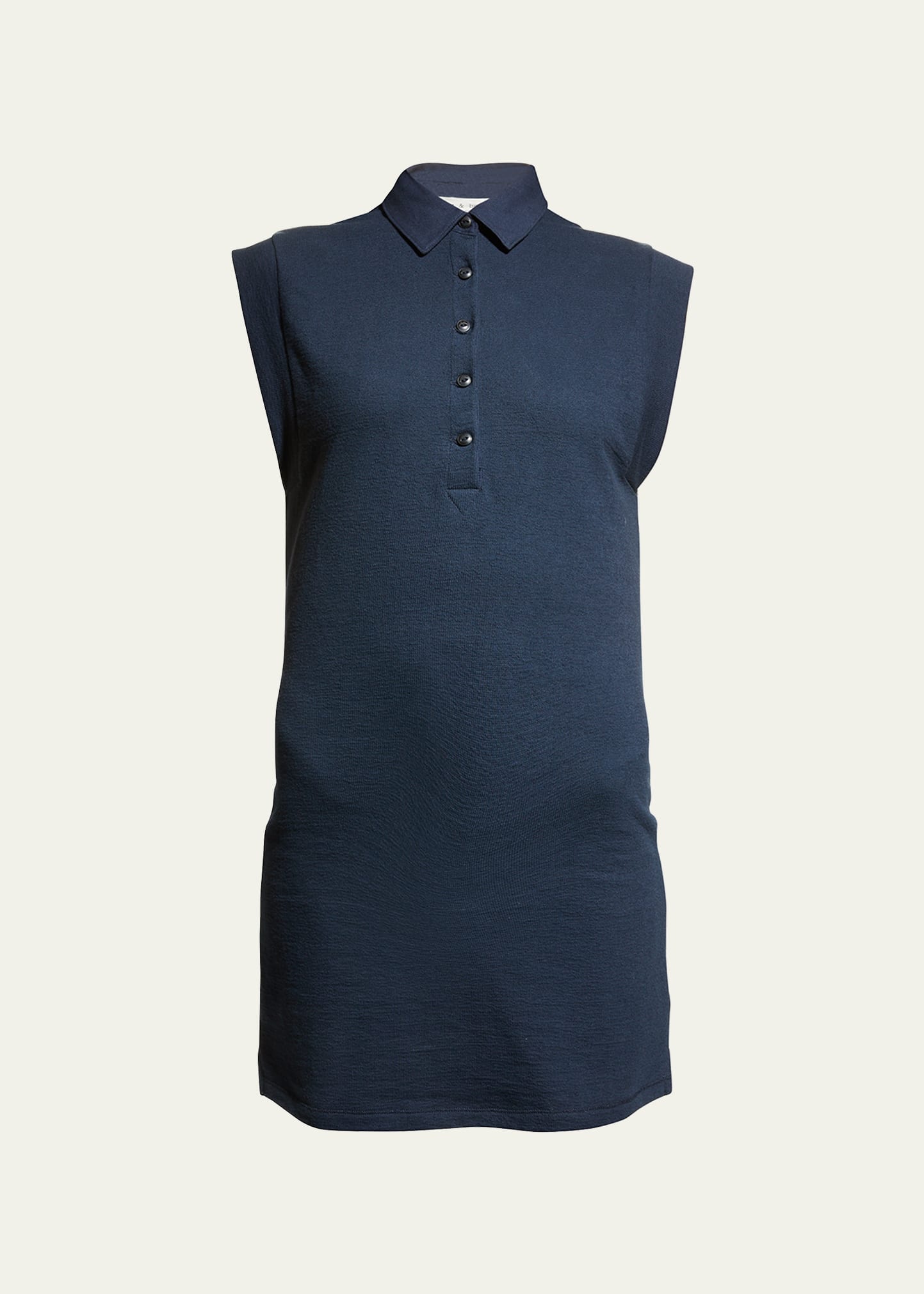 Rag & Bone Mckenna Cap Sleeve Button-Front Mini Polo Dress