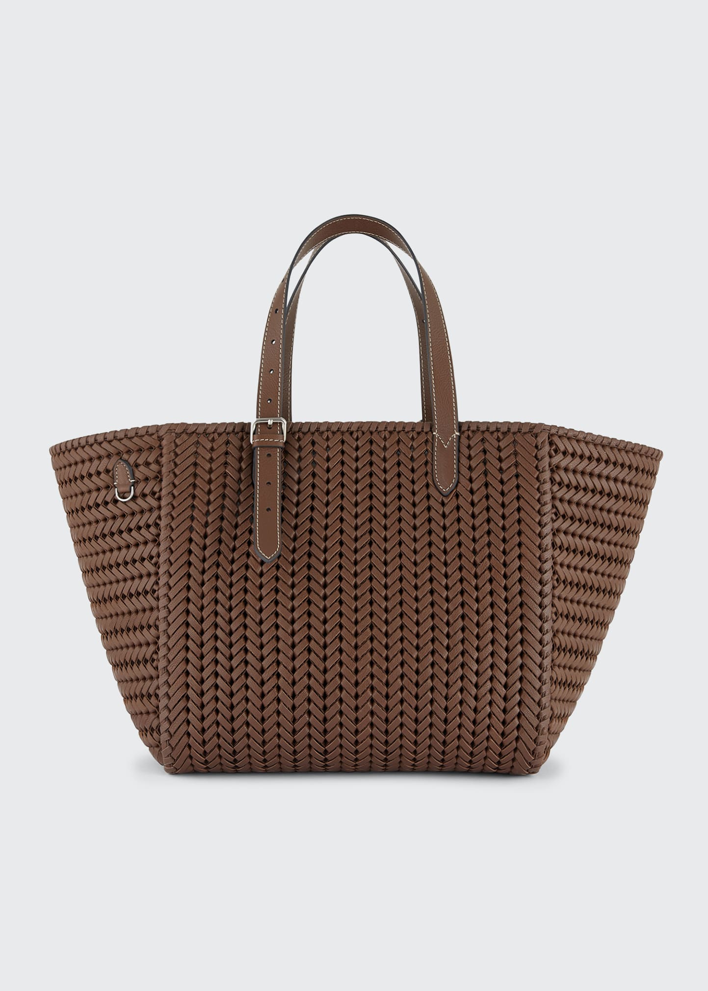 Anya Hindmarch The Neeson Woven Leather Tote Bag In Vole | ModeSens