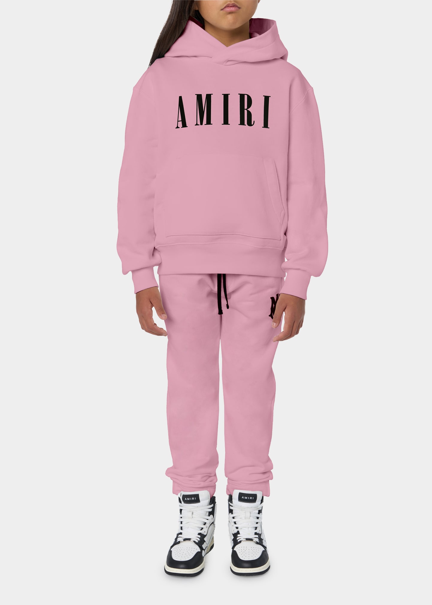 Pink amiri online hoodie