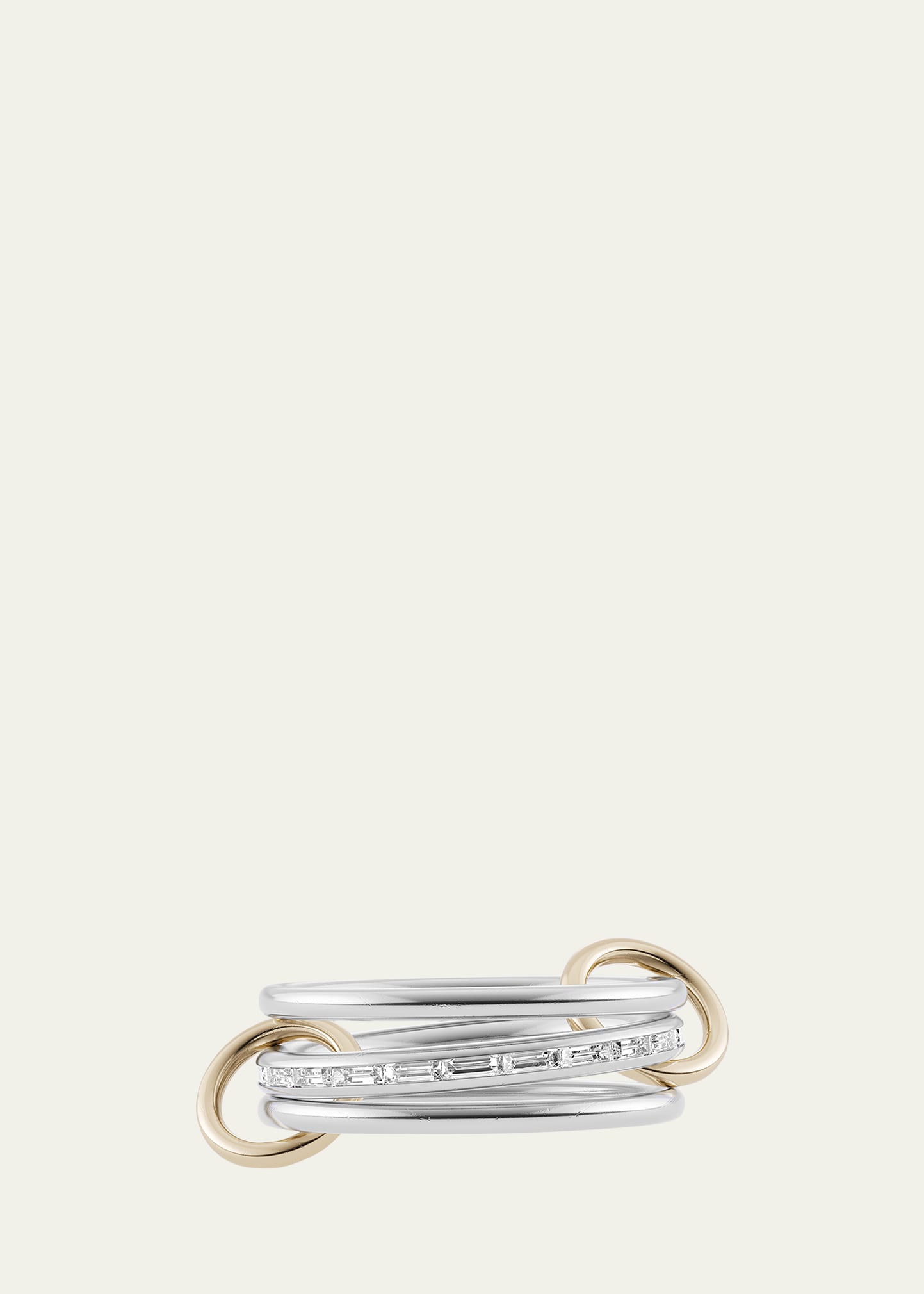 Hume 18K White Gold Stacked Ring