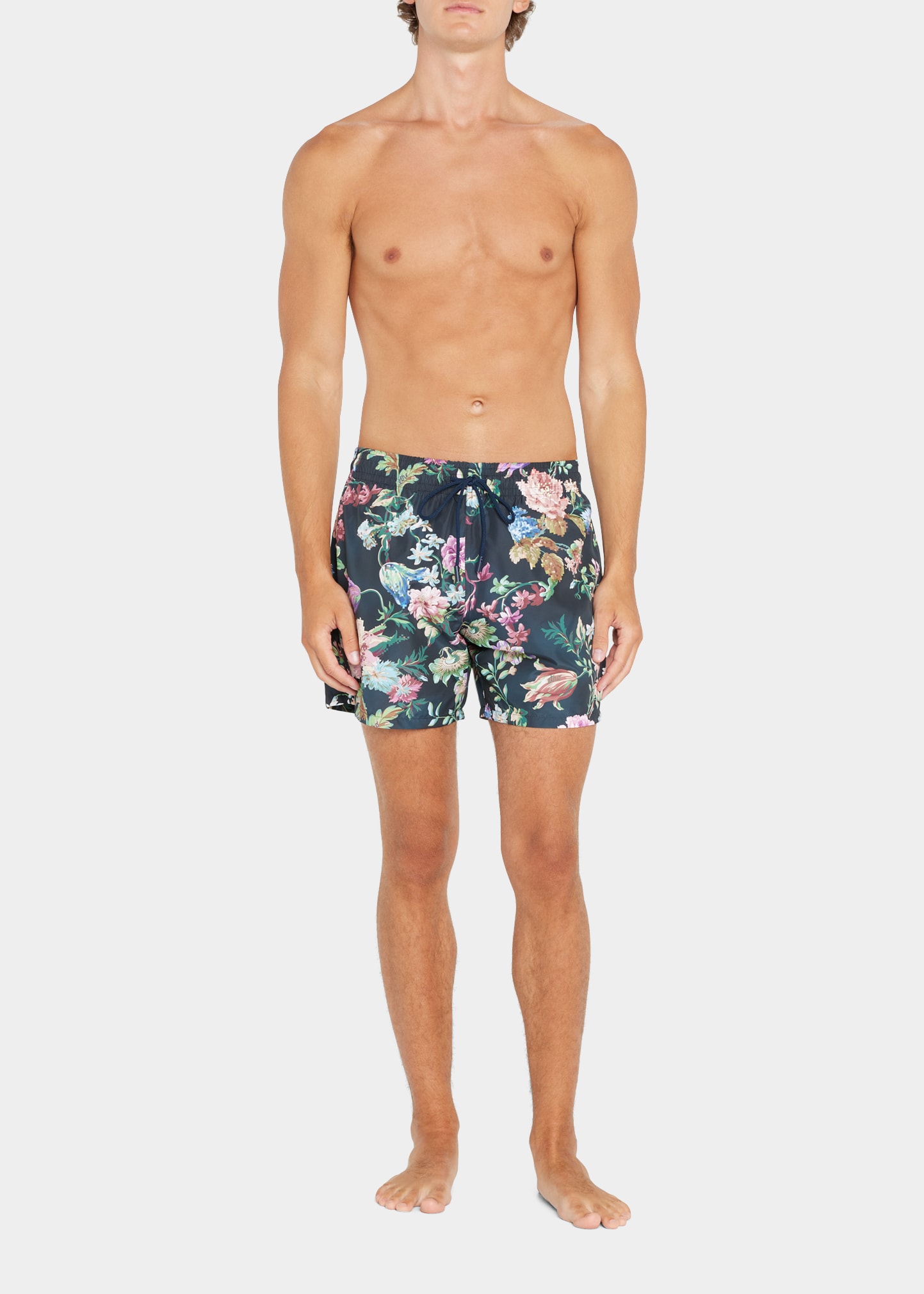 Etro Men's Digital Floral Swim Shorts