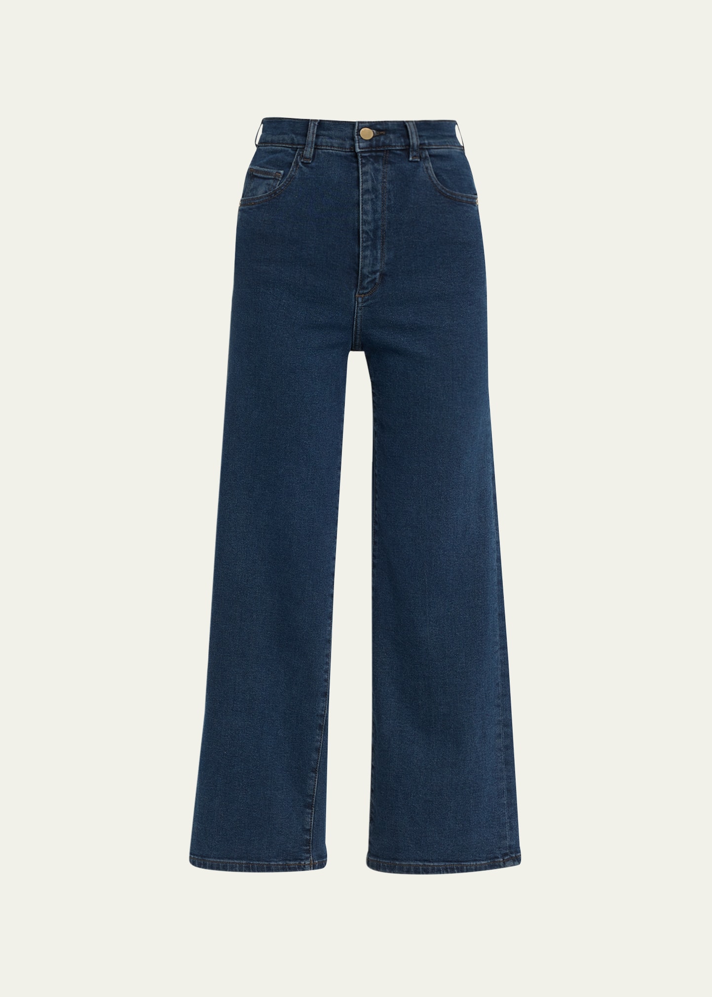 Hepburn Wide-Leg High-Rise Vintage Ankle Jeans