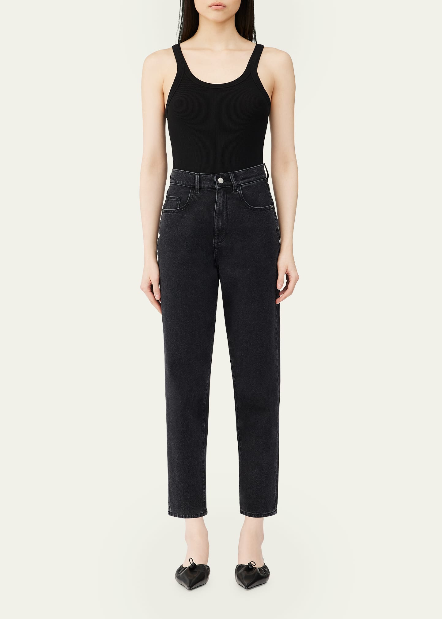 Sydney Girlfriend Tapered Ankle Jeans