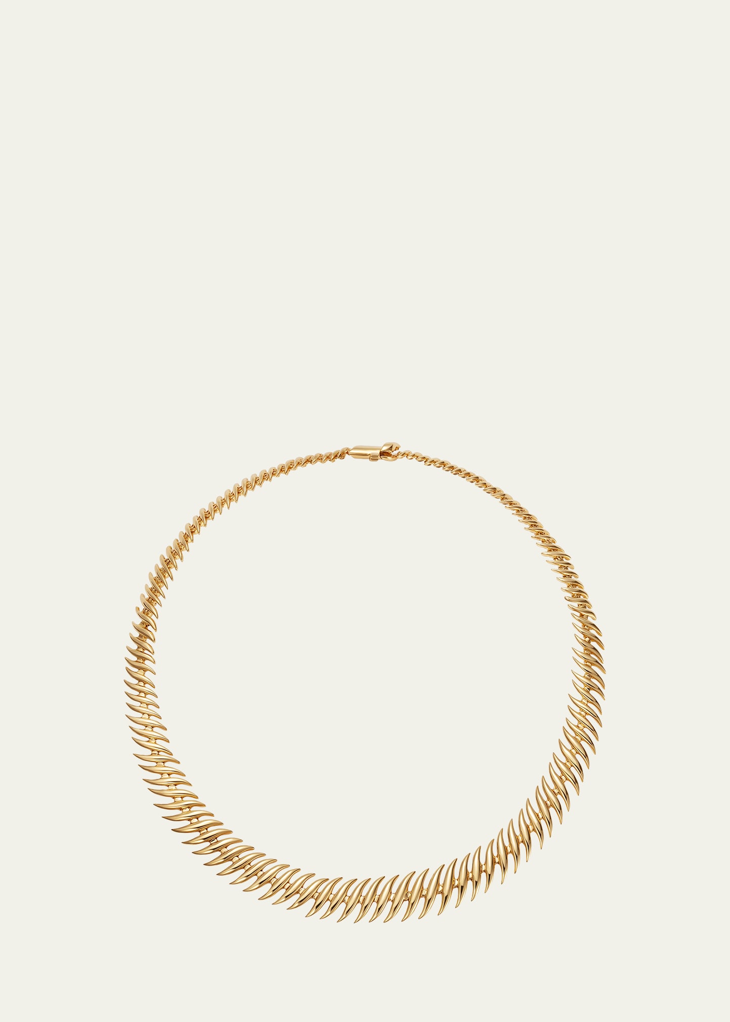 Flame Small Necklace in Yellow Gold