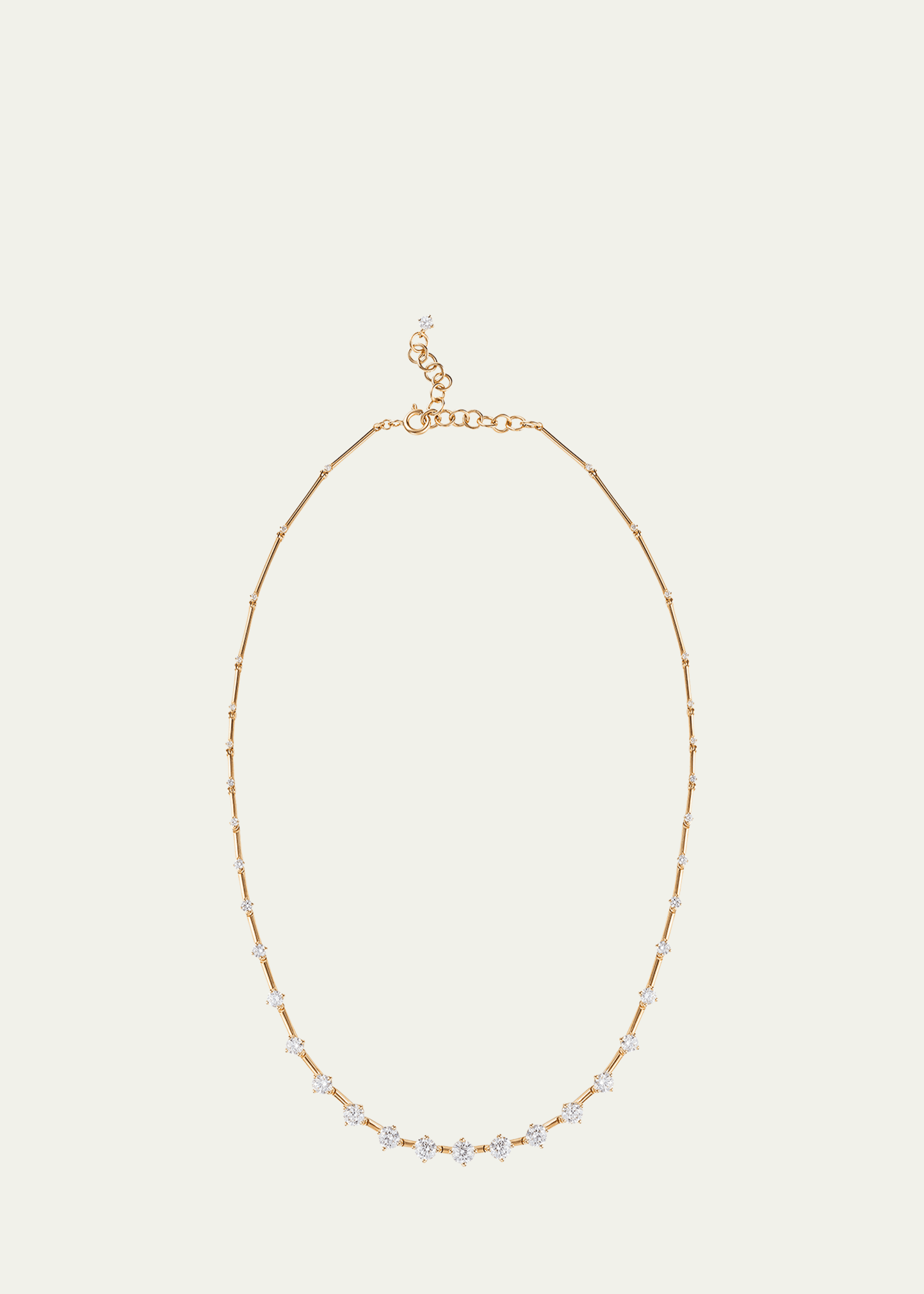 Sequence Necklace in Yellow Gold and Diamonds