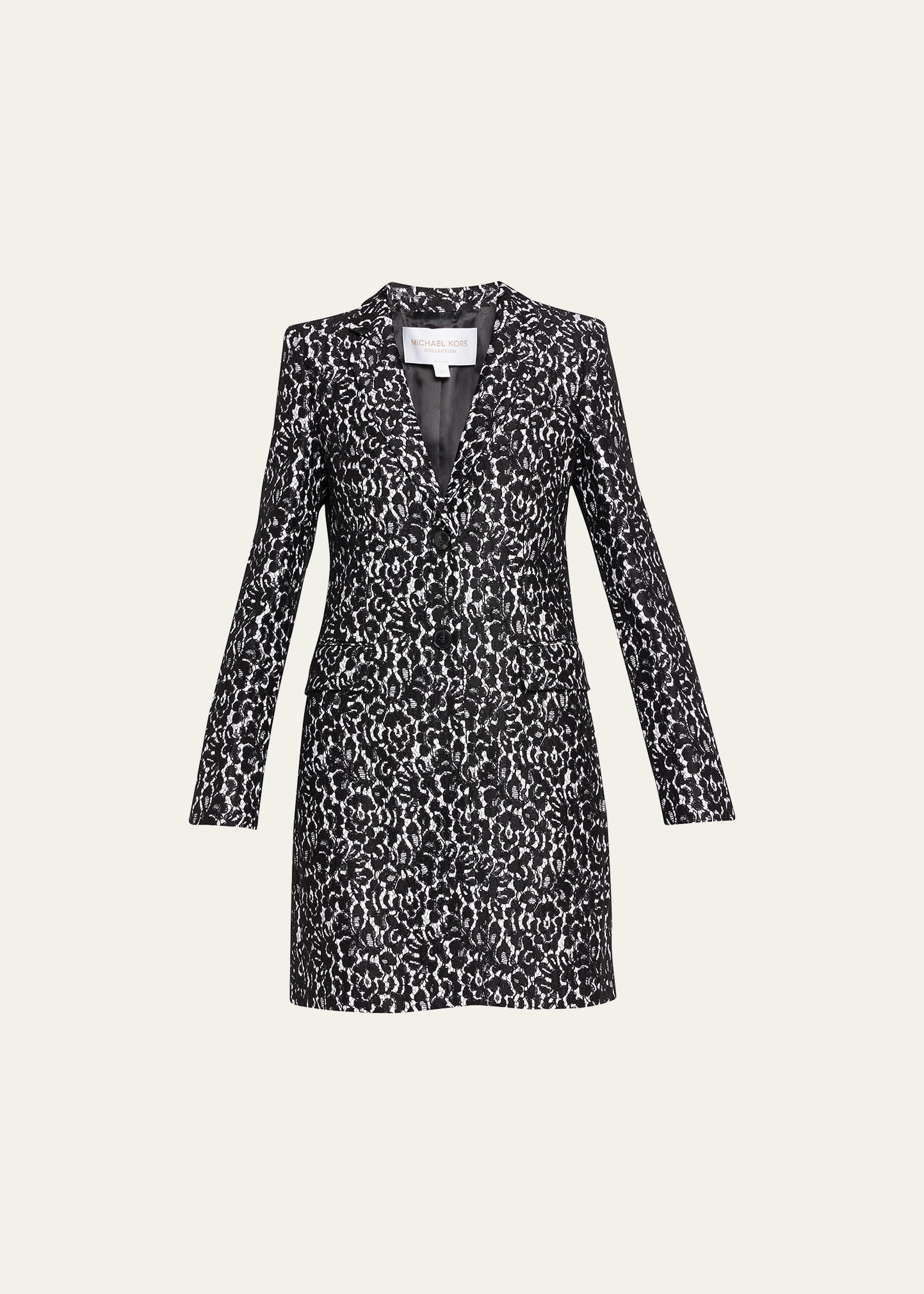 Floral Lace Reefer Coat