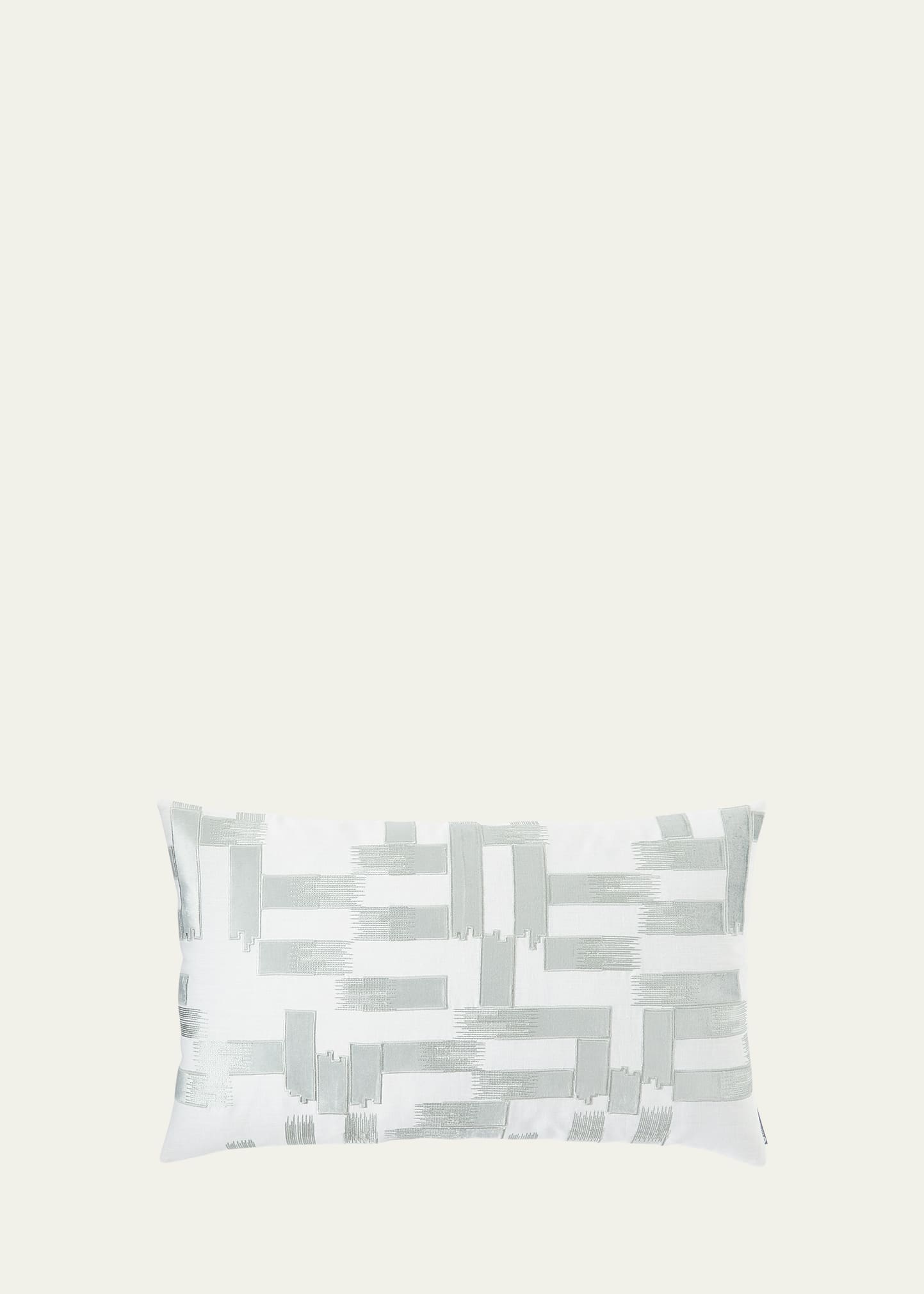Lili Alessandra Capri Linen Decorative Pillow, 18 X 30 In Aquamarine
