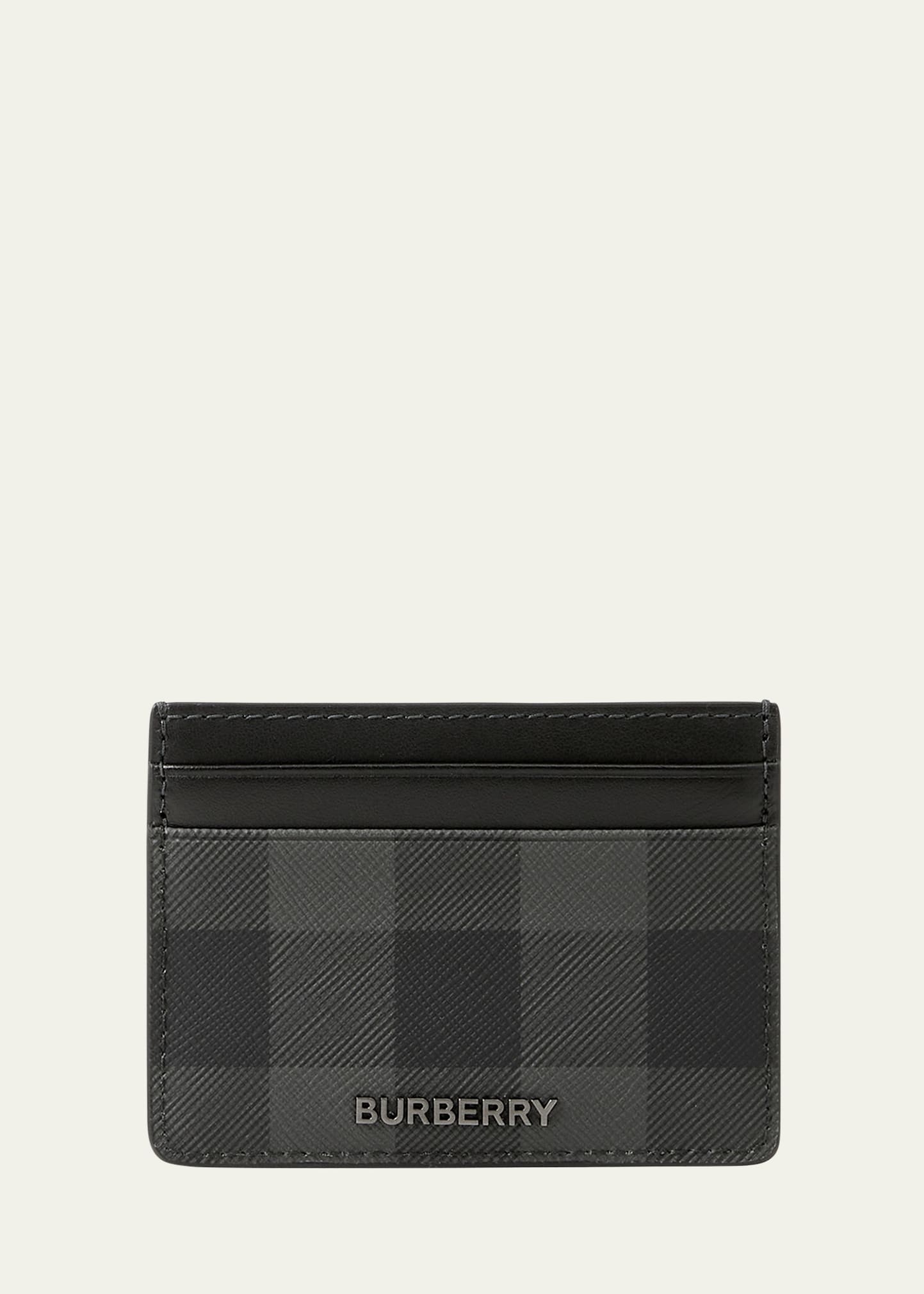 Burberry Men's Vintage Check Leather Card Holder - Bergdorf Goodman