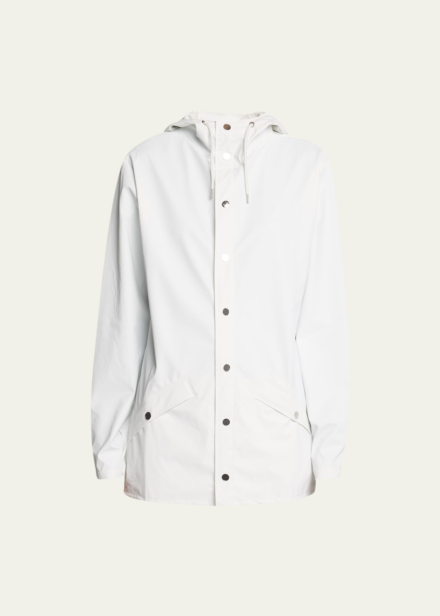 Rains Snap-front Hooded Jacket In Earth