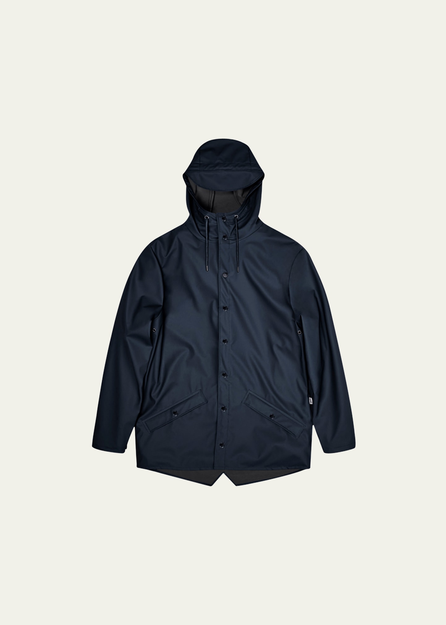 Rains Snap-front Hooded Jacket In Bay