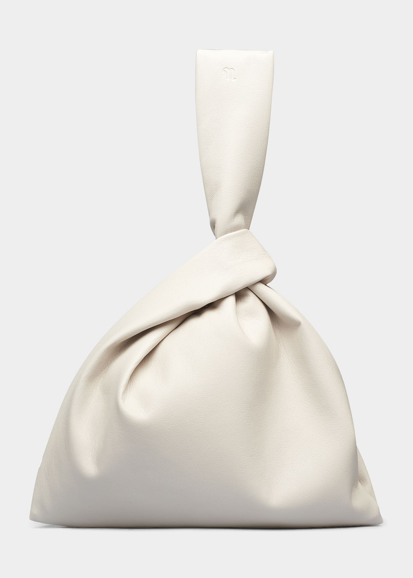 Nanushka Jen Faux-leather Top-handle Bag In Off White