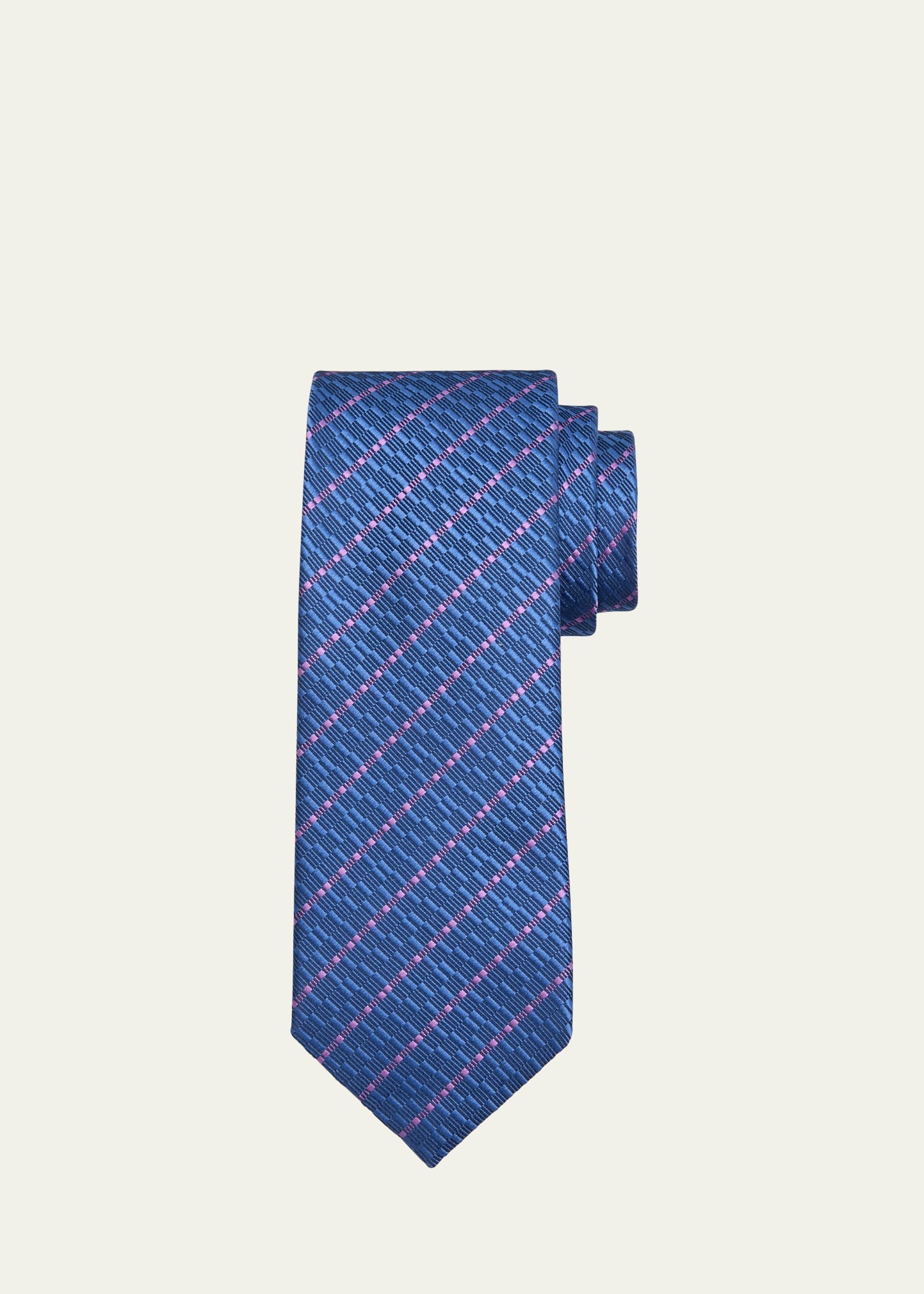Men's Fine Stripe Silk Tie