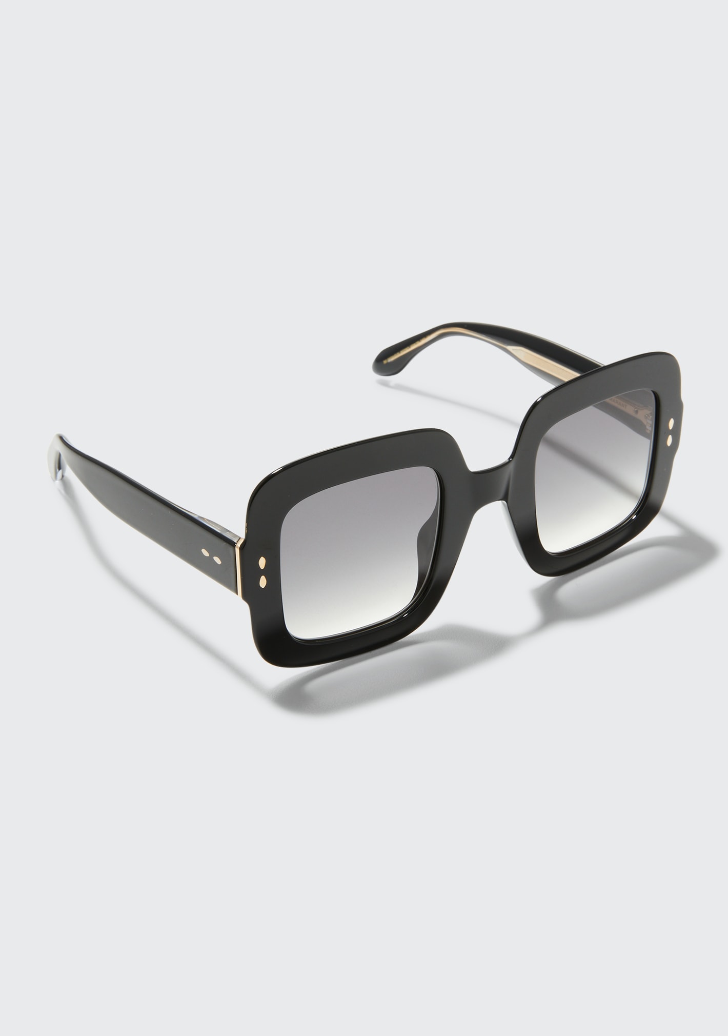 Isabel Marant 49mm Square Sunglasses In Black