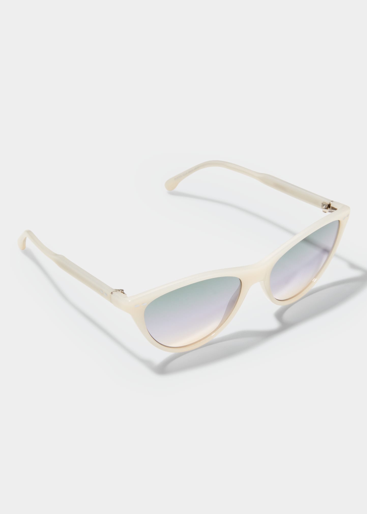 Isabel Marant Acetate Cat-eye Sunglasses In Ivory